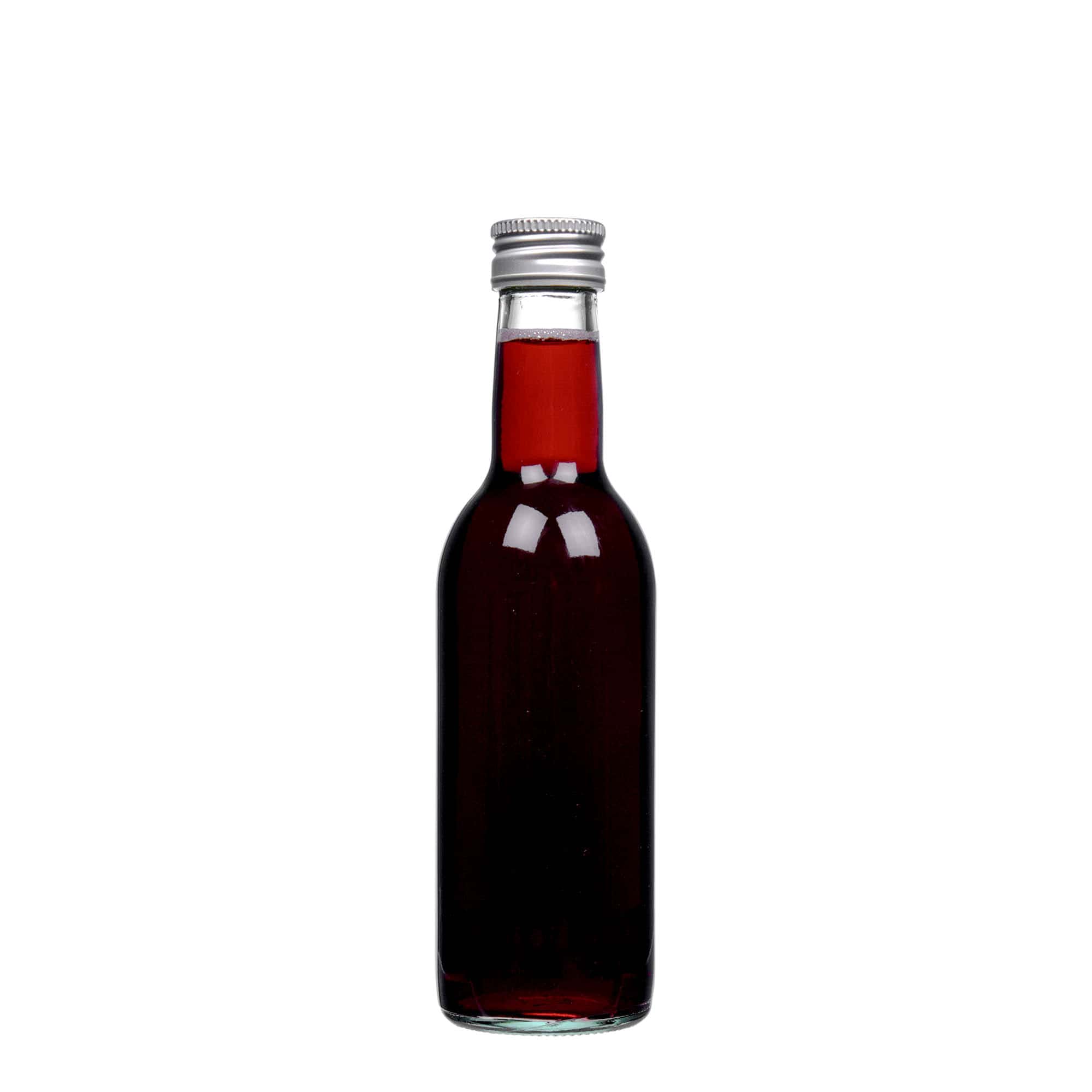 Bouteille en verre 250 ml 'Bordeaux', ouverture : PP 28