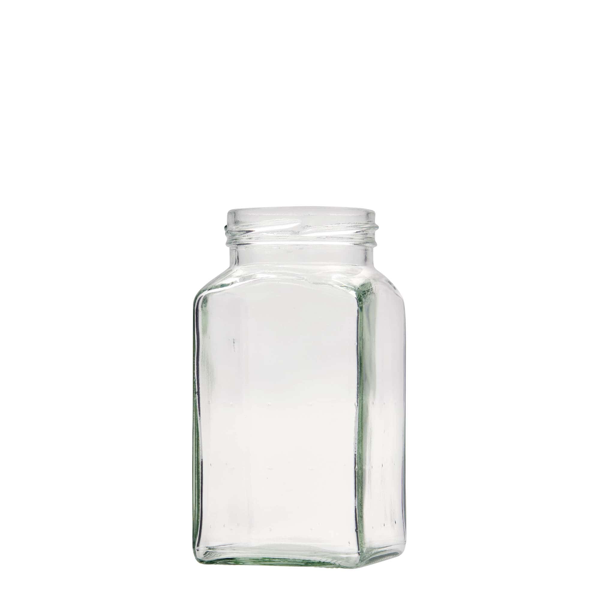 312 ml en verre carré, ouverture : Twist-Off (TO 58)