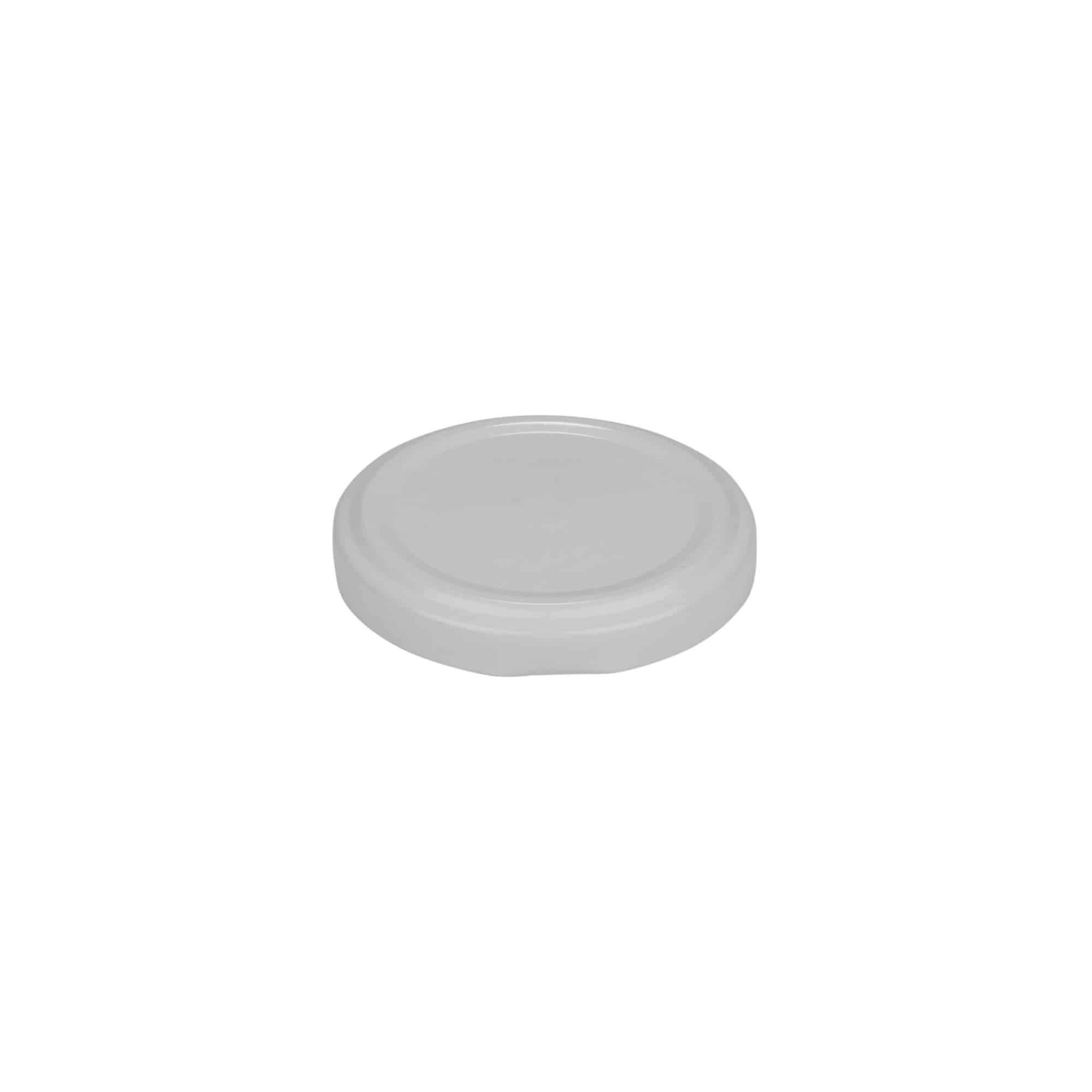 Bouchon à vis, tôle blanche, blanc, pour ouverture : TO 58