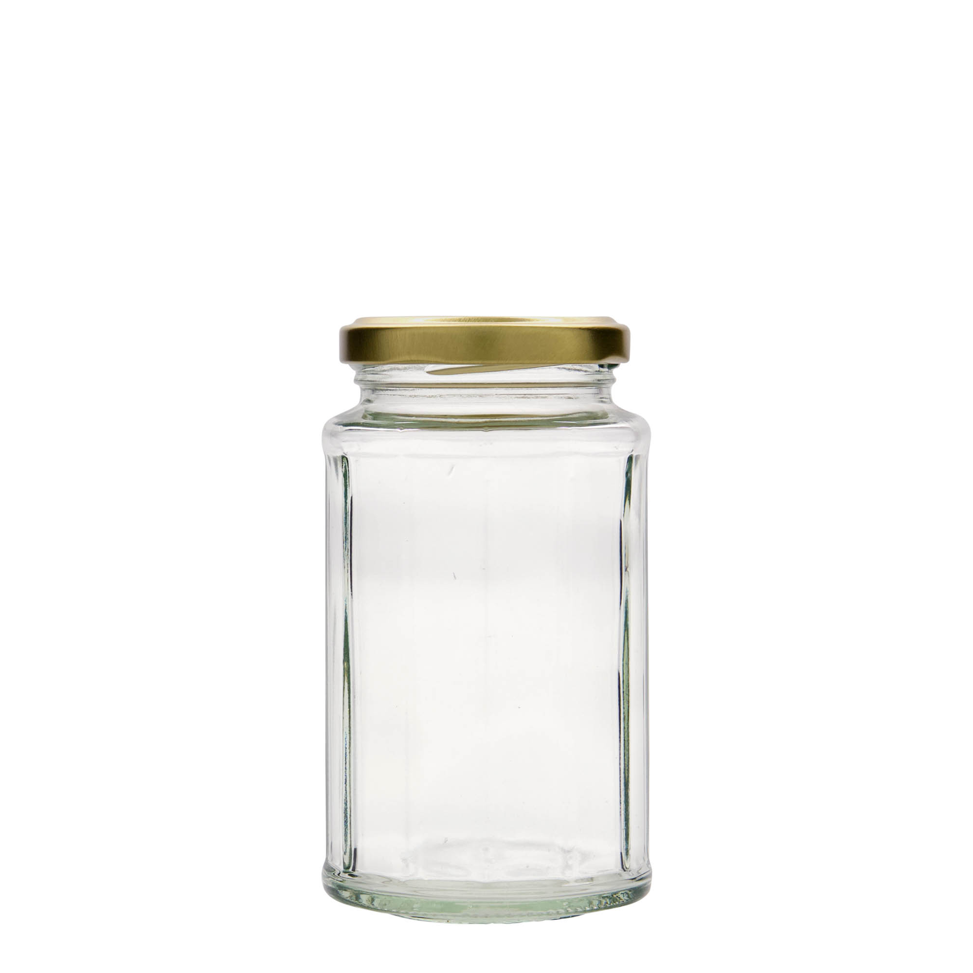 288 ml en verre polygonal, dodécagonal, ouverture : Twist-Off (TO 58) 288 ml en verre polygonal, dodécagonal, ouverture : Twist-Off (TO 58)