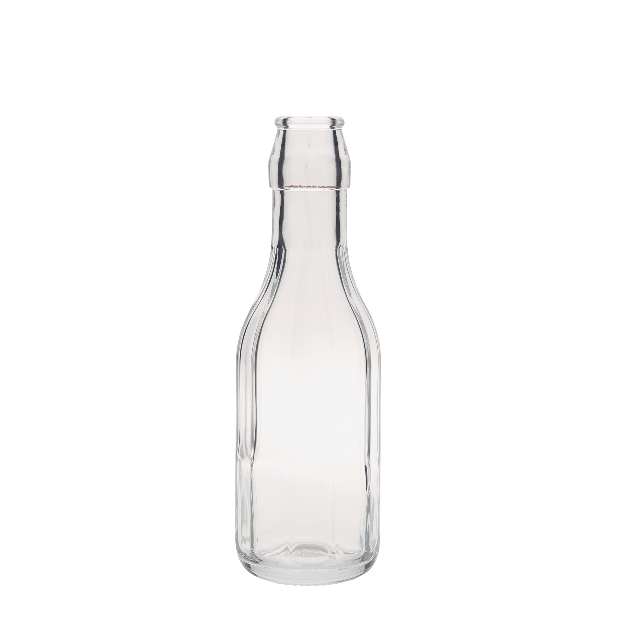 Bouteille en verre 250 ml 'Bravo', décagonale, ouverture : fermeture à bascule Bouteille en verre 250 ml 'Bravo', décagonale, ouverture : fermeture à bascule