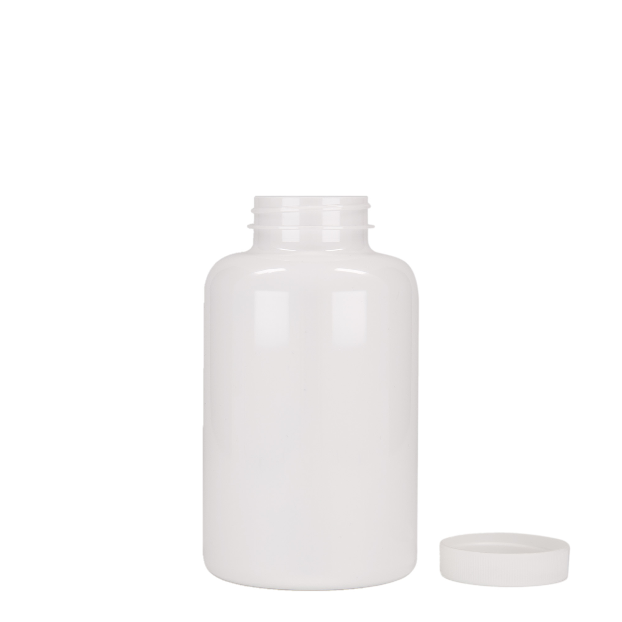 500 ml flacon PET, plastique, blanc, ouverture : 45/400 500 ml flacon PET, plastique, blanc, ouverture : 45/400