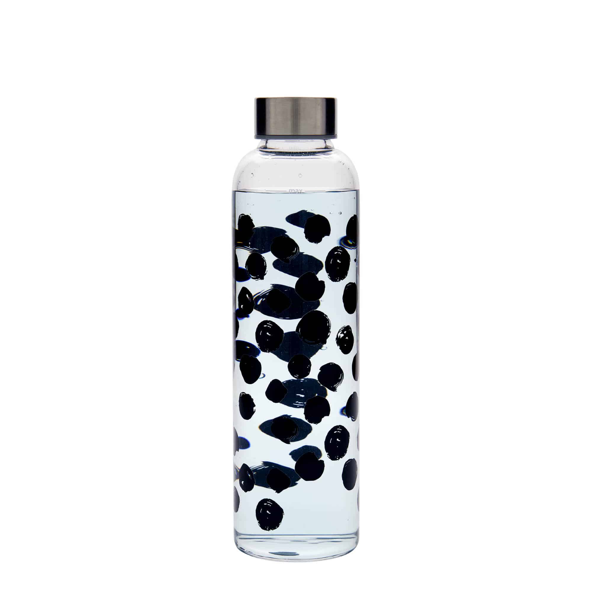 Bouteille d'eau 500 ml 'Perseus - Points noirs', ouverture : bouchon à vis