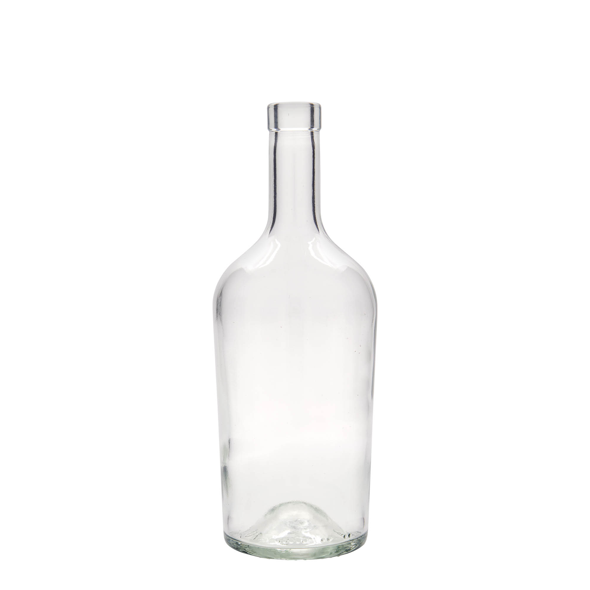 Bouteille en verre 700 ml 'Margarethe', ouverture : bouchon en liège Bouteille en verre 700 ml 'Margarethe', ouverture : bouchon en liège