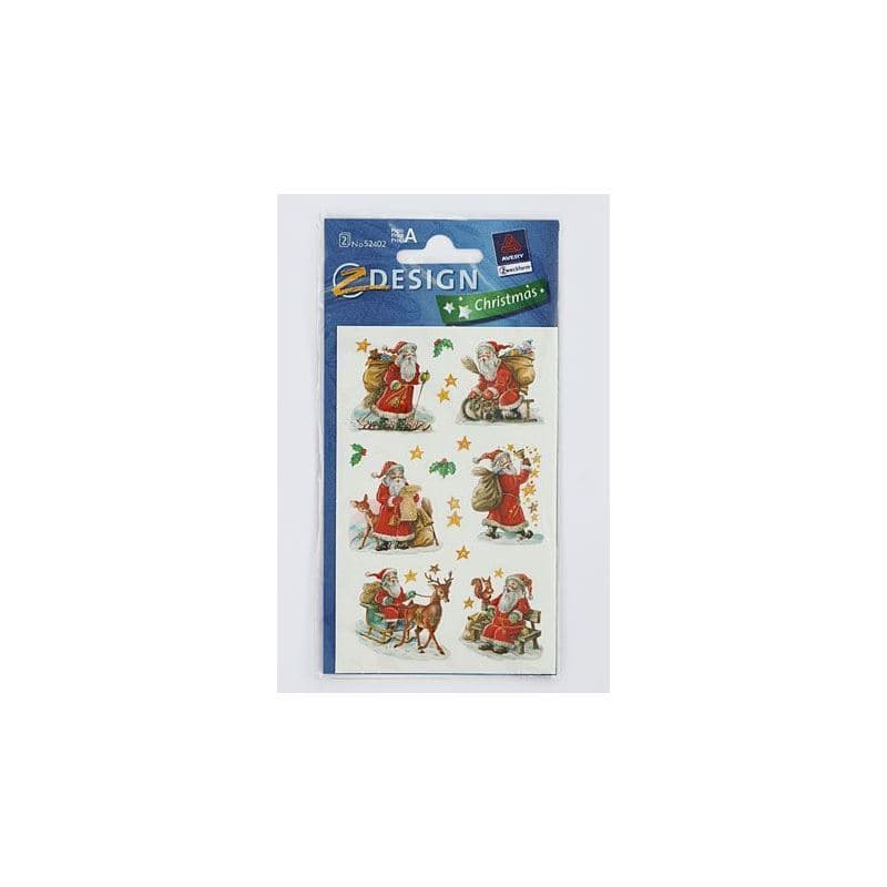 Autocollants Zweckform 'Pères Noël', papier, multicolores