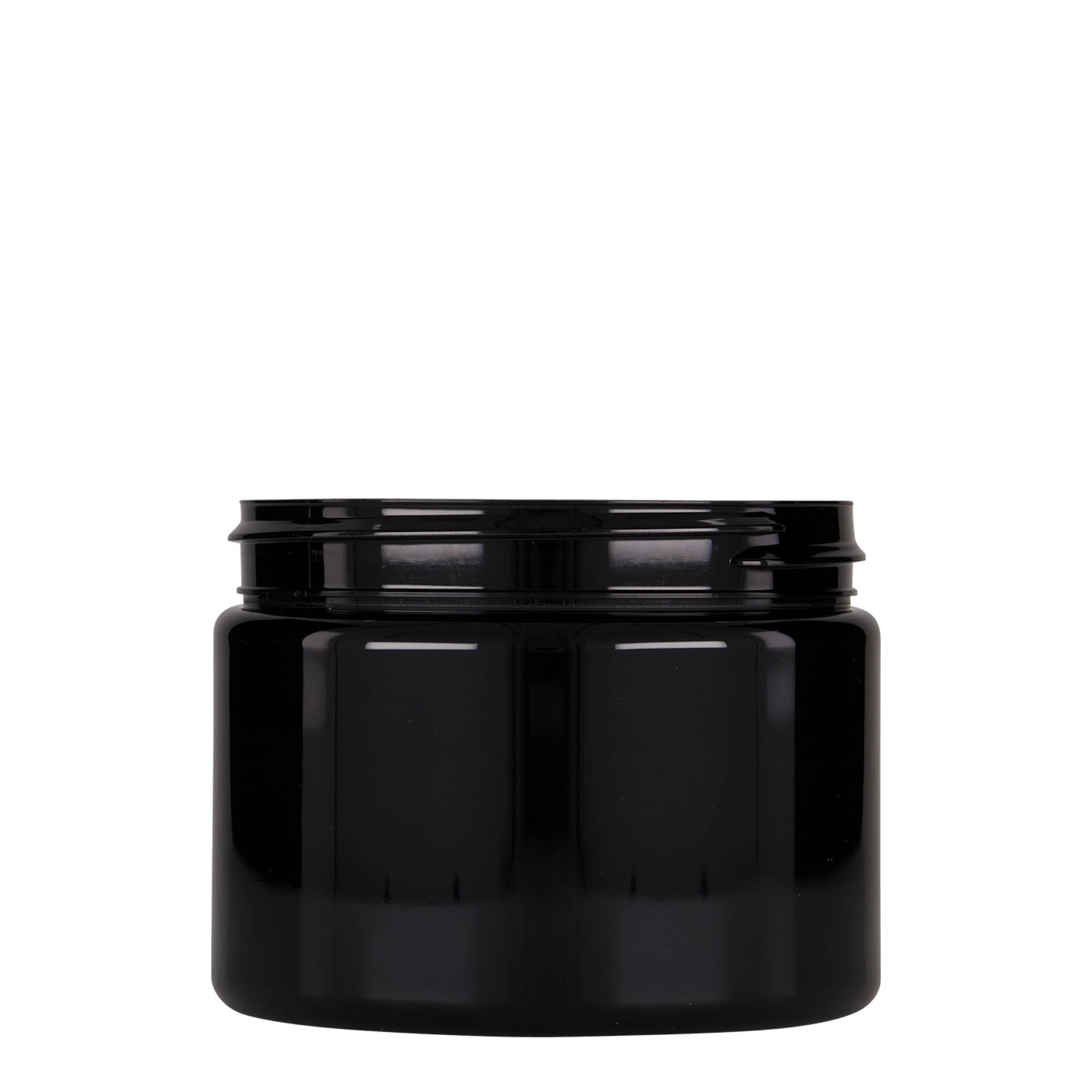 500 ml boîte PET « Isabella », noire, ouverture : 100/400