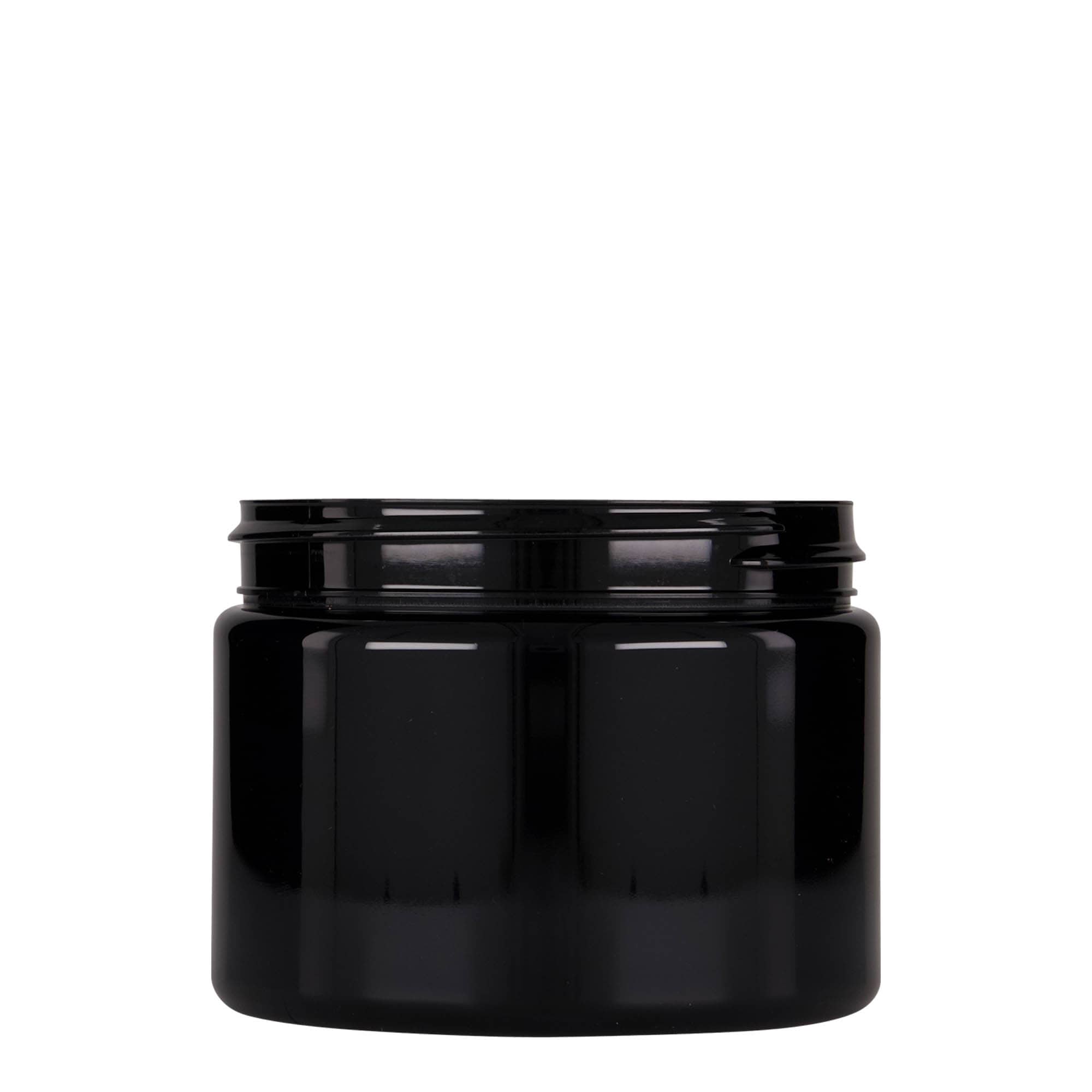 500 ml boîte PET « Isabella », noire, ouverture : 100/400