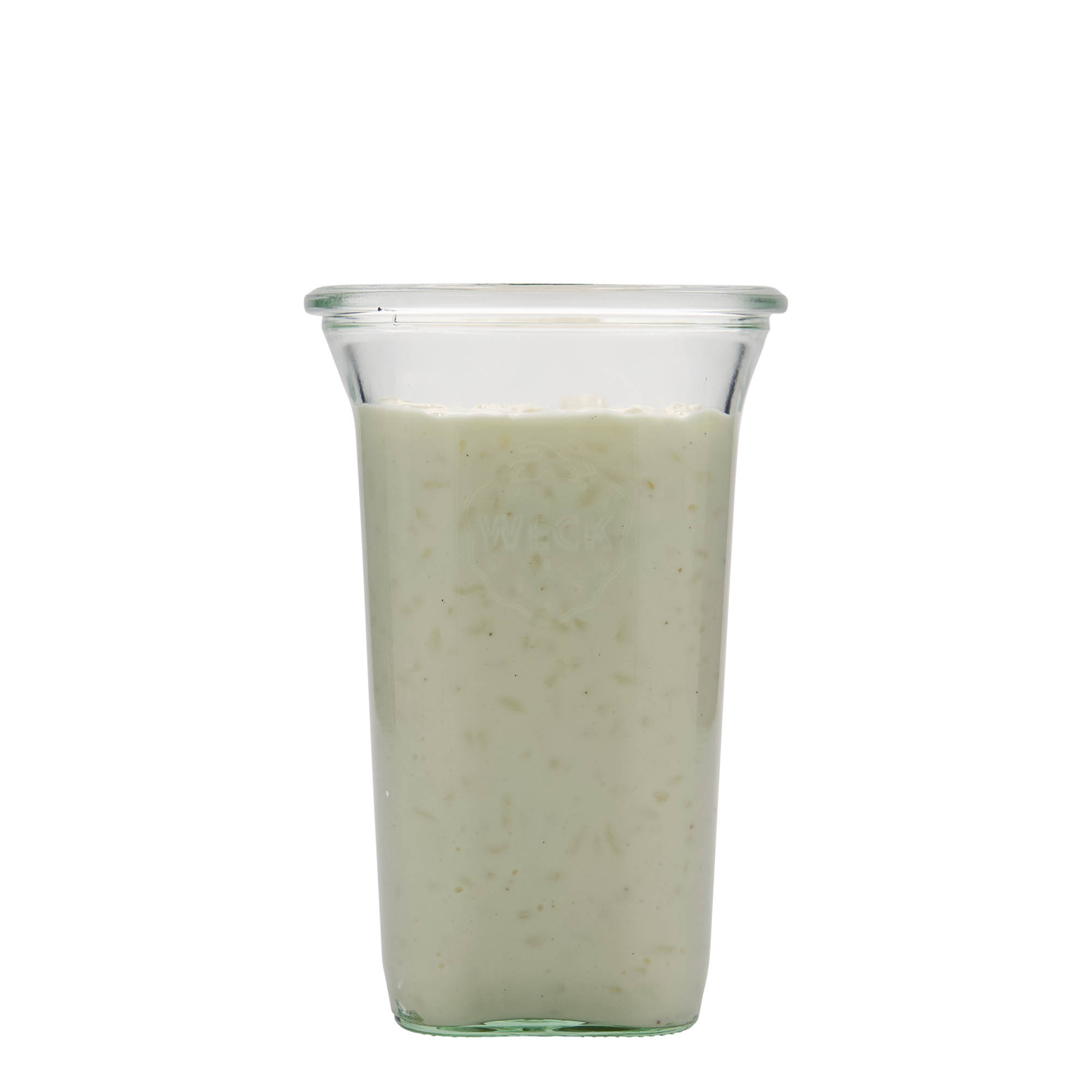 795 ml WECK Quadroglas, carré, ouverture : bord rond