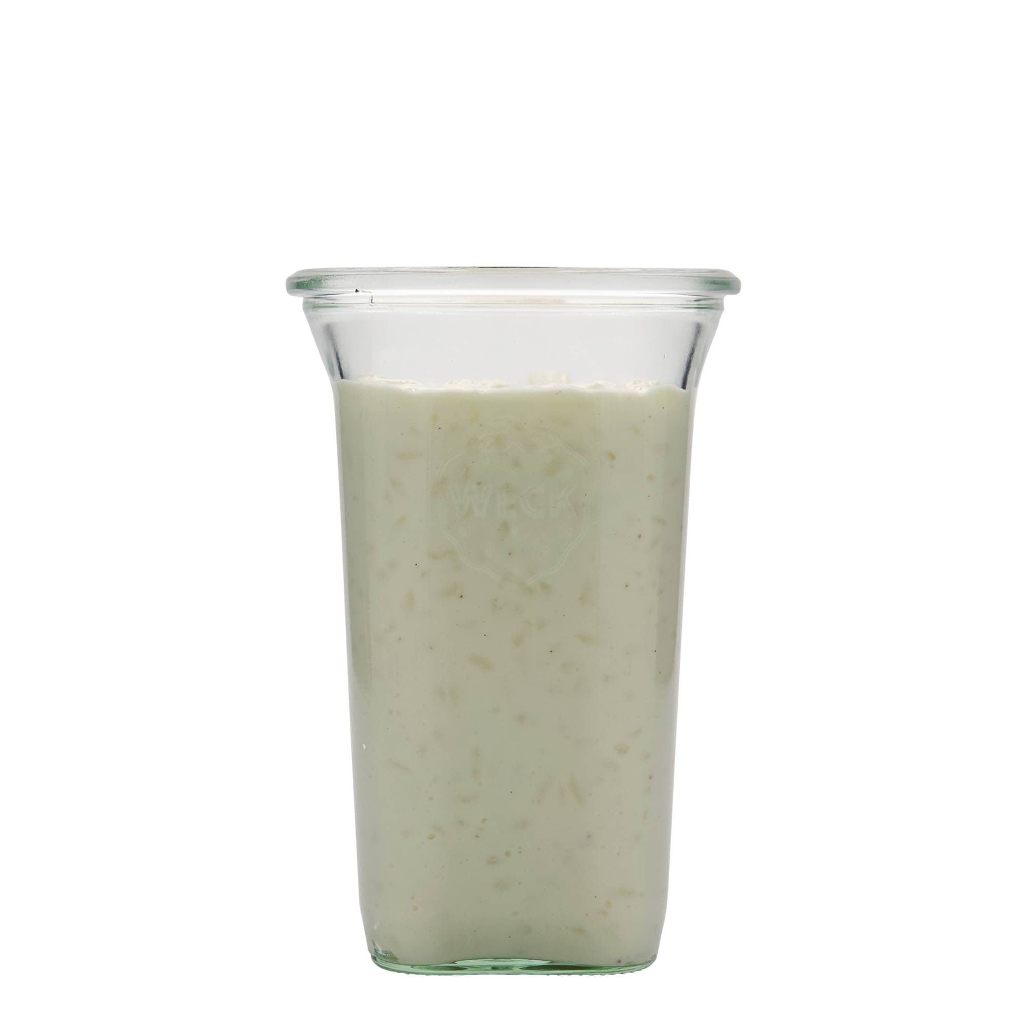795 ml WECK Quadroglas, carré, ouverture : bord rond