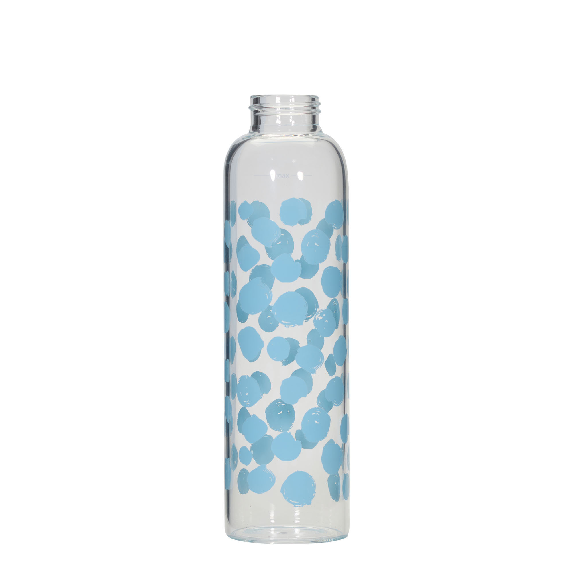 Bouteille d'eau 500 ml 'Perseus - Points bleus', ouverture : bouchon à vis