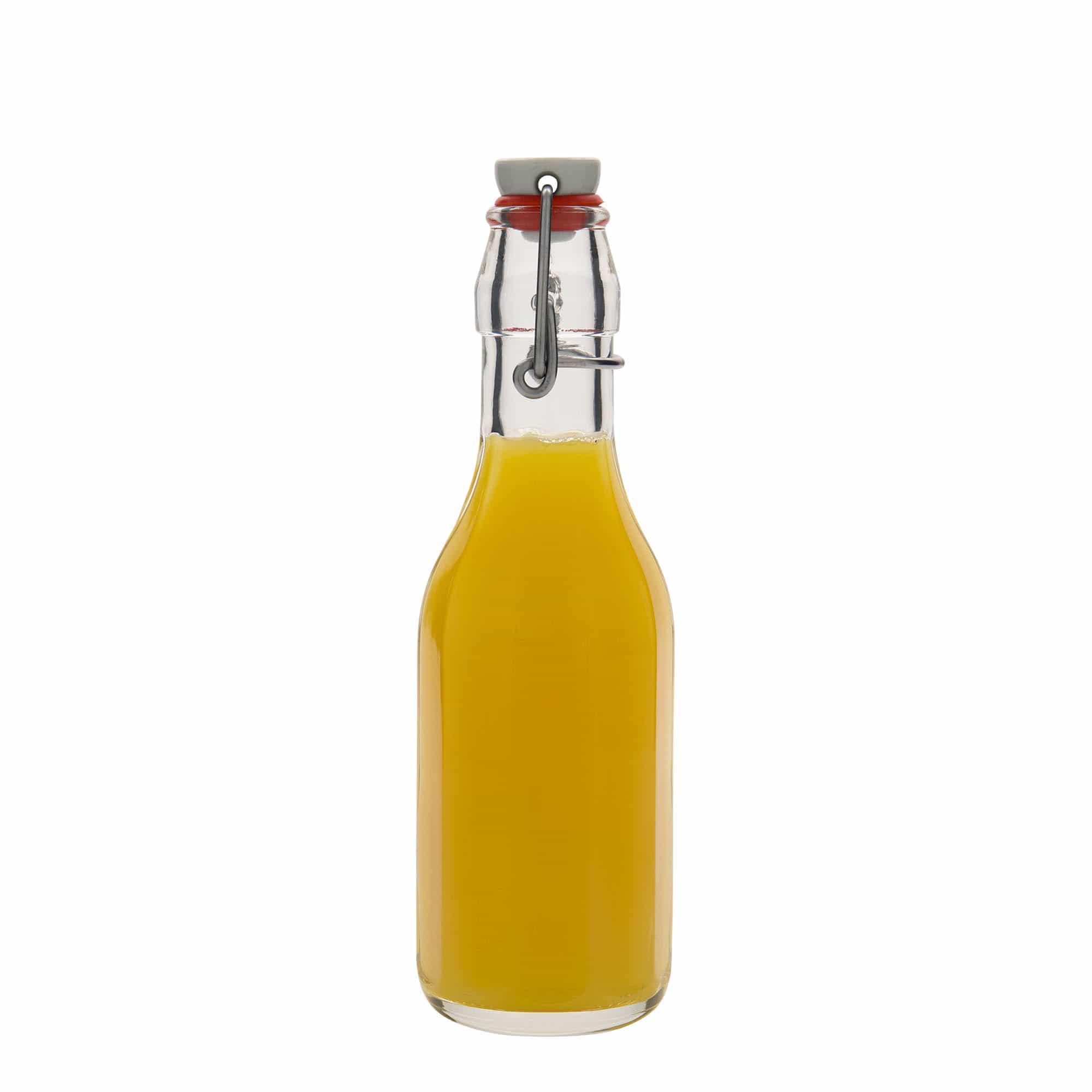 Bouteille en verre 250 ml 'Bravo', décagonale, ouverture : fermeture à bascule