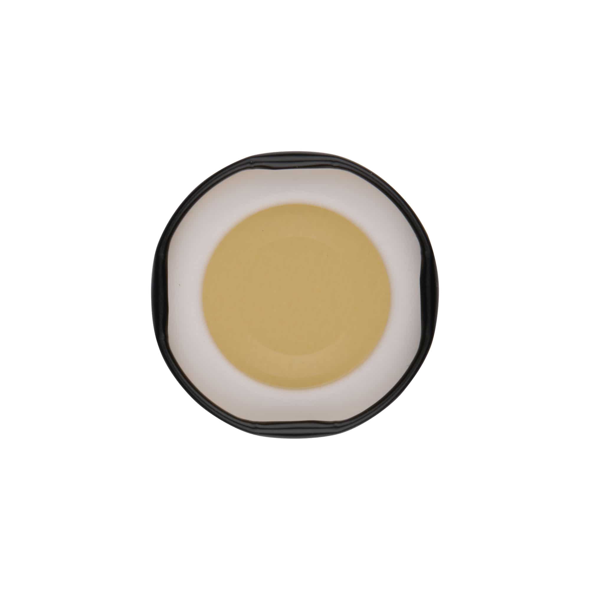 Couvercle Twist-Off en fer-blanc noir pour ouverture : TO 43
