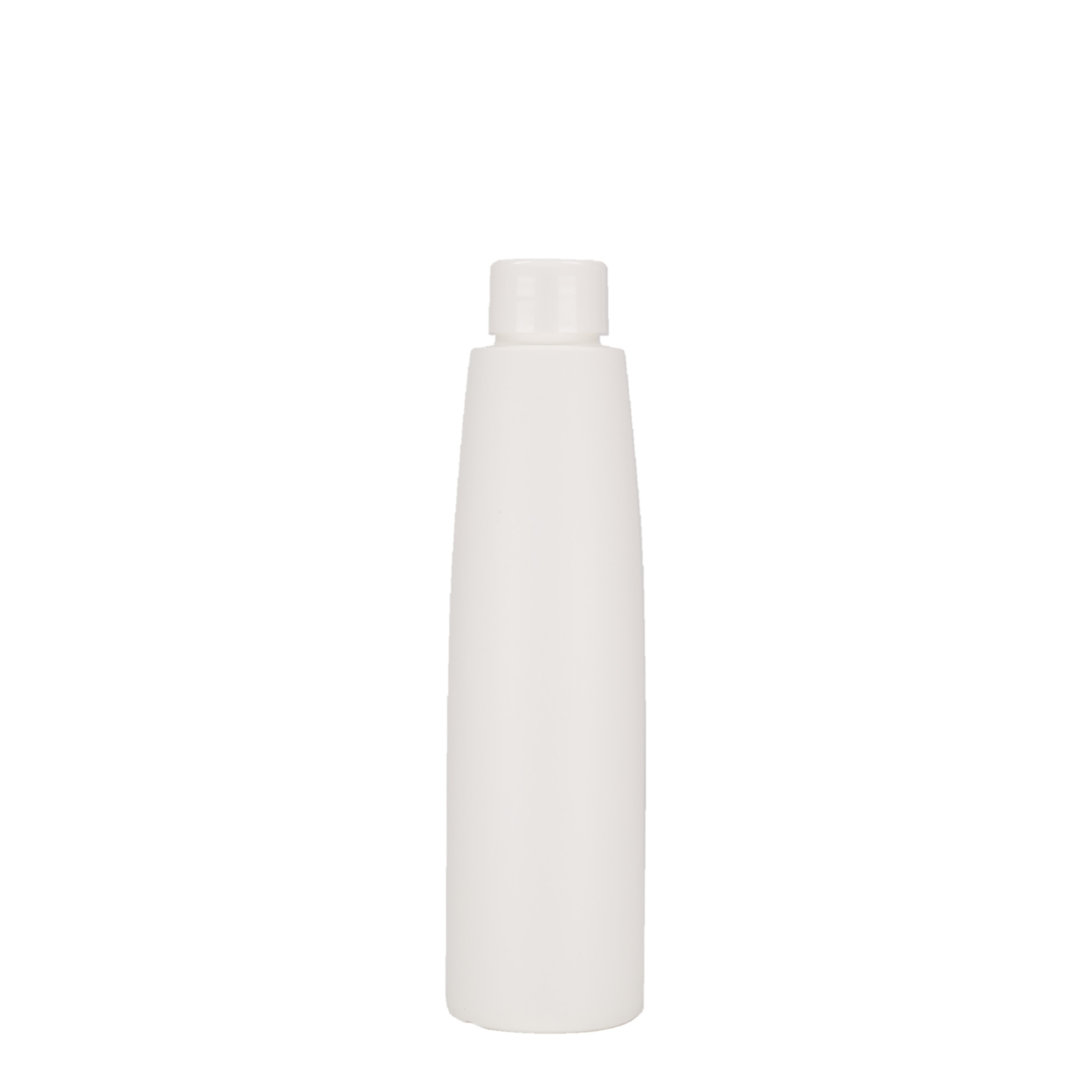 Flacon plastique 200 ml 'Donald', HDPE, blanc, ouverture : 24/410 Flacon plastique 200 ml 'Donald', HDPE, blanc, ouverture : 24/410