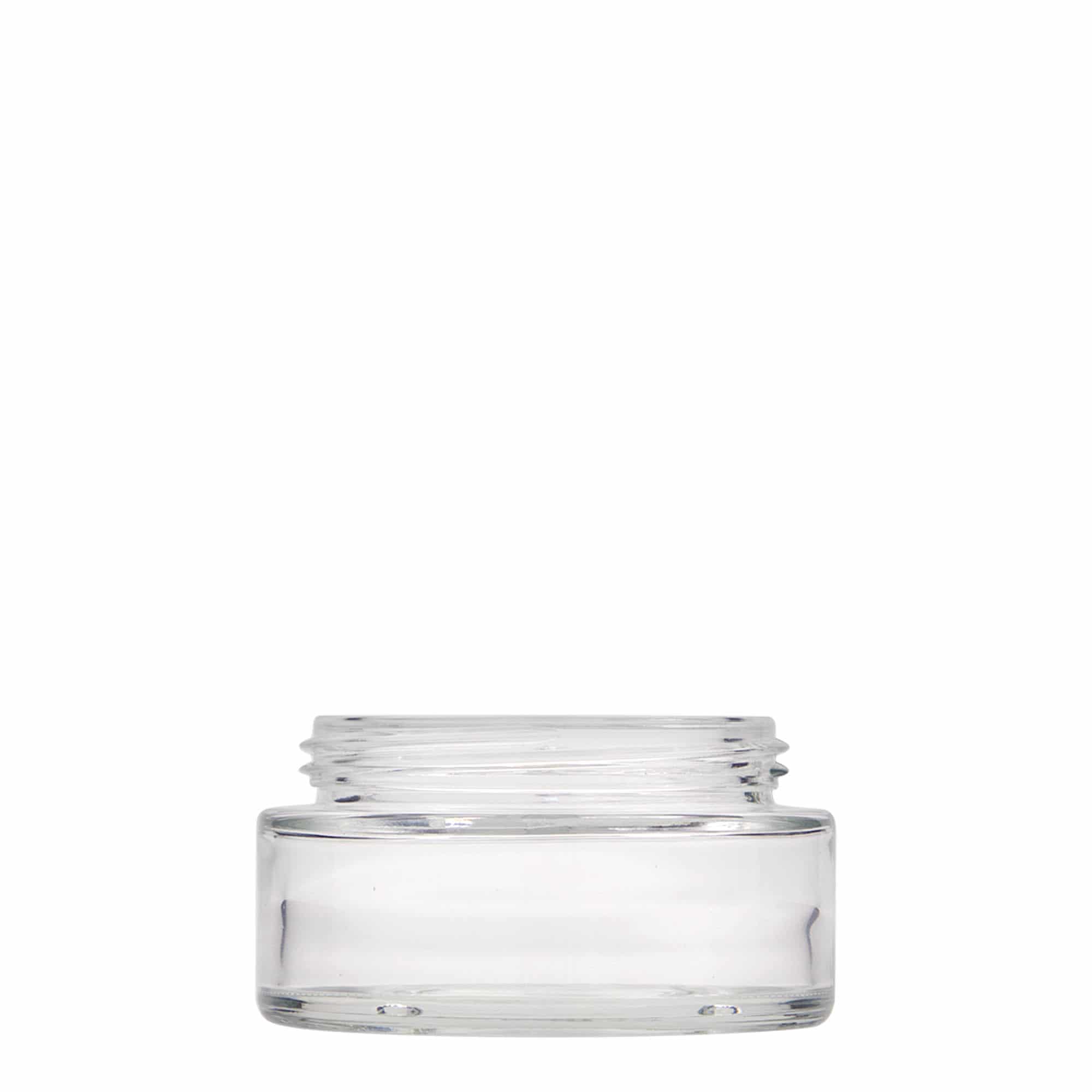 Pot de 100 ml « Clear Edition », verre, ouverture : bouchon à vis