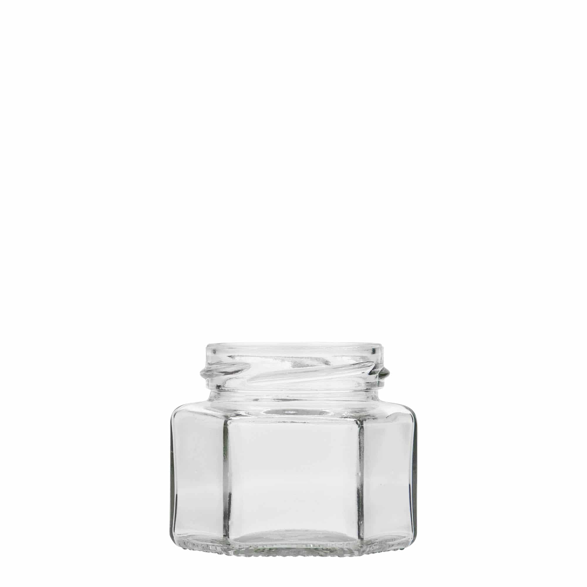 Bocal hexagonal 106 ml, bouchage: Twist-Off (TO 53) Bocal hexagonal 106 ml, bouchage: Twist-Off (TO 53)
