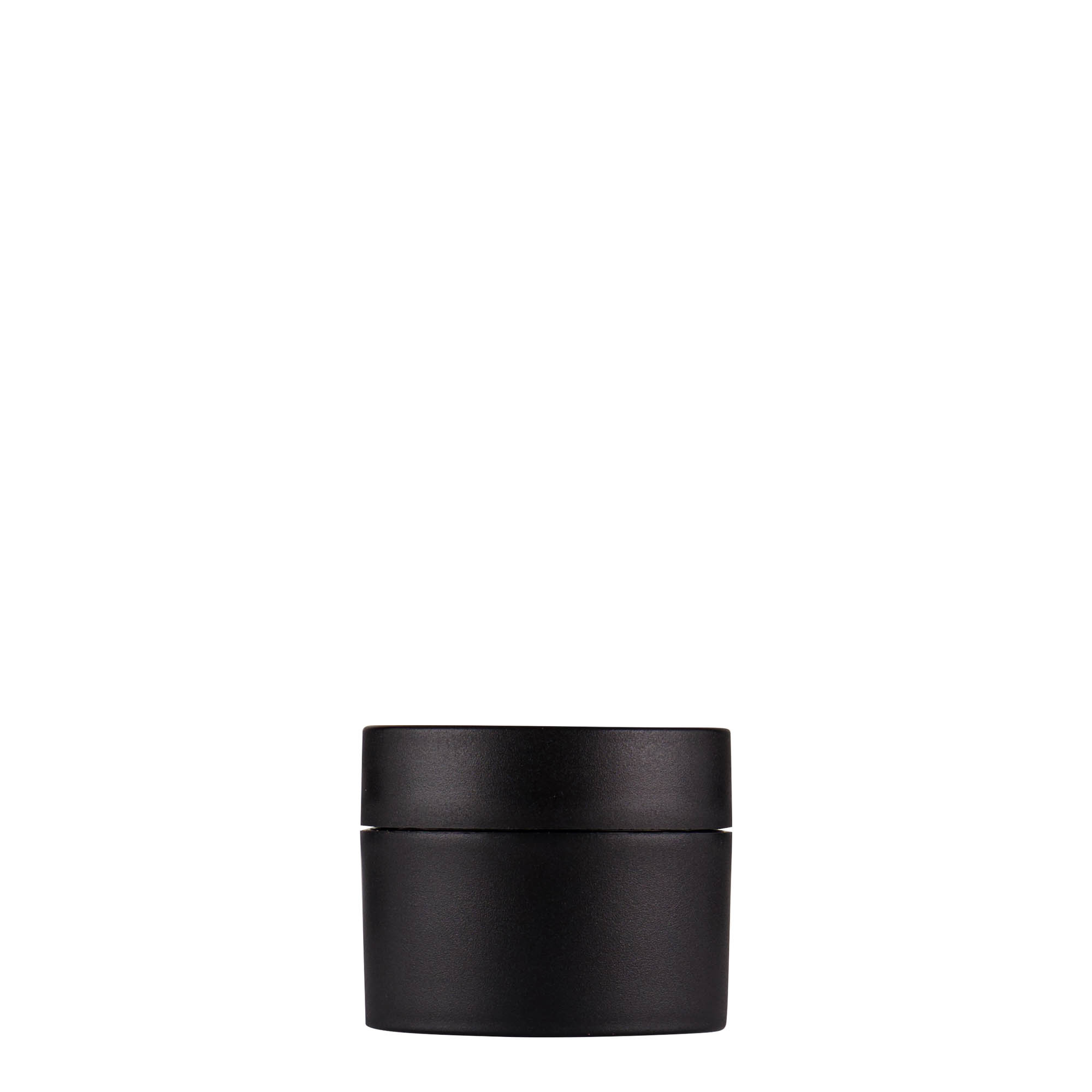 Dose en plastique 15 ml 'Antonella', PP, noir, ouverture : bouchon à vis Dose en plastique 15 ml 'Antonella', PP, noir, ouverture : bouchon à vis