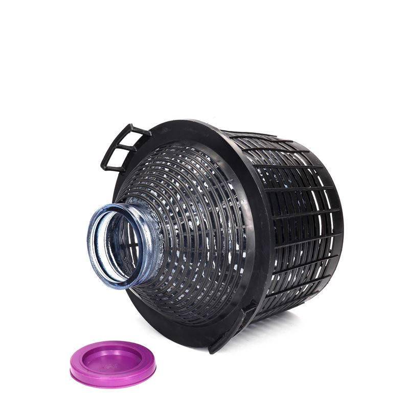 20 l bouteille ballon à col large, verre, ouverture : couvercle à emboîtement