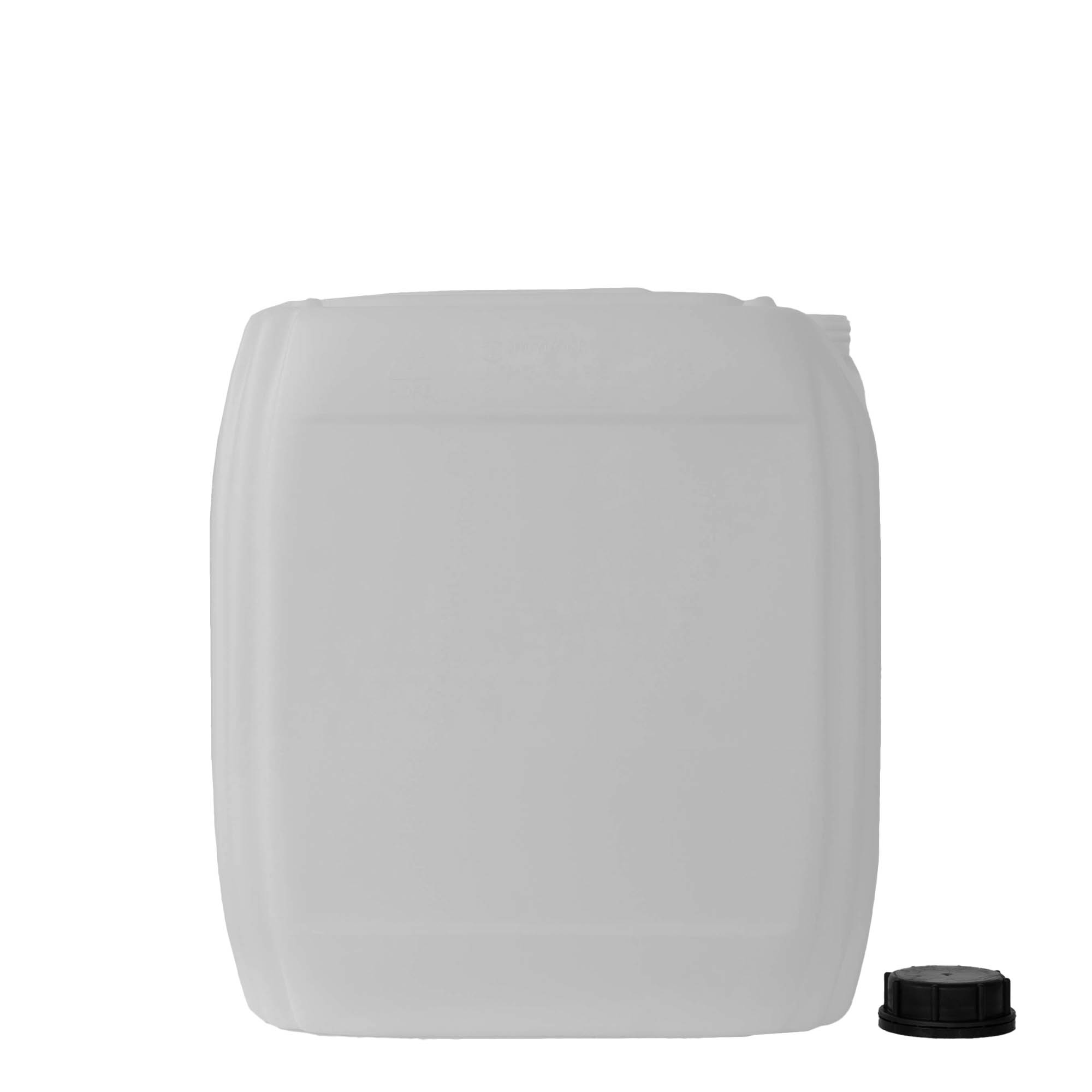 Bidon de 30 l, rectangulaire, plastique HDPE, naturel, ouverture : ND 60