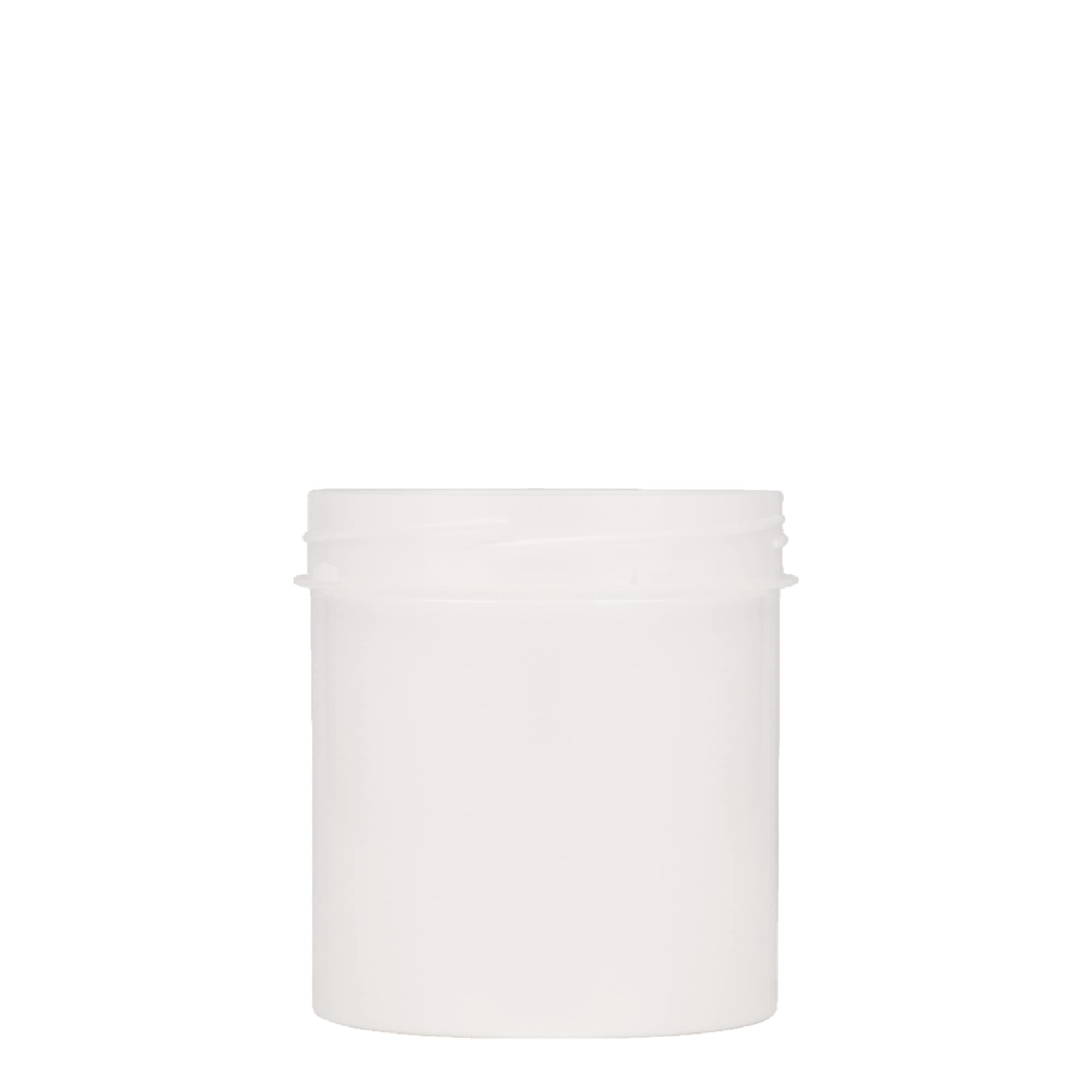 250 ml boîte en plastique « Securilock », PP, blanc, ouverture : bouchon à vis