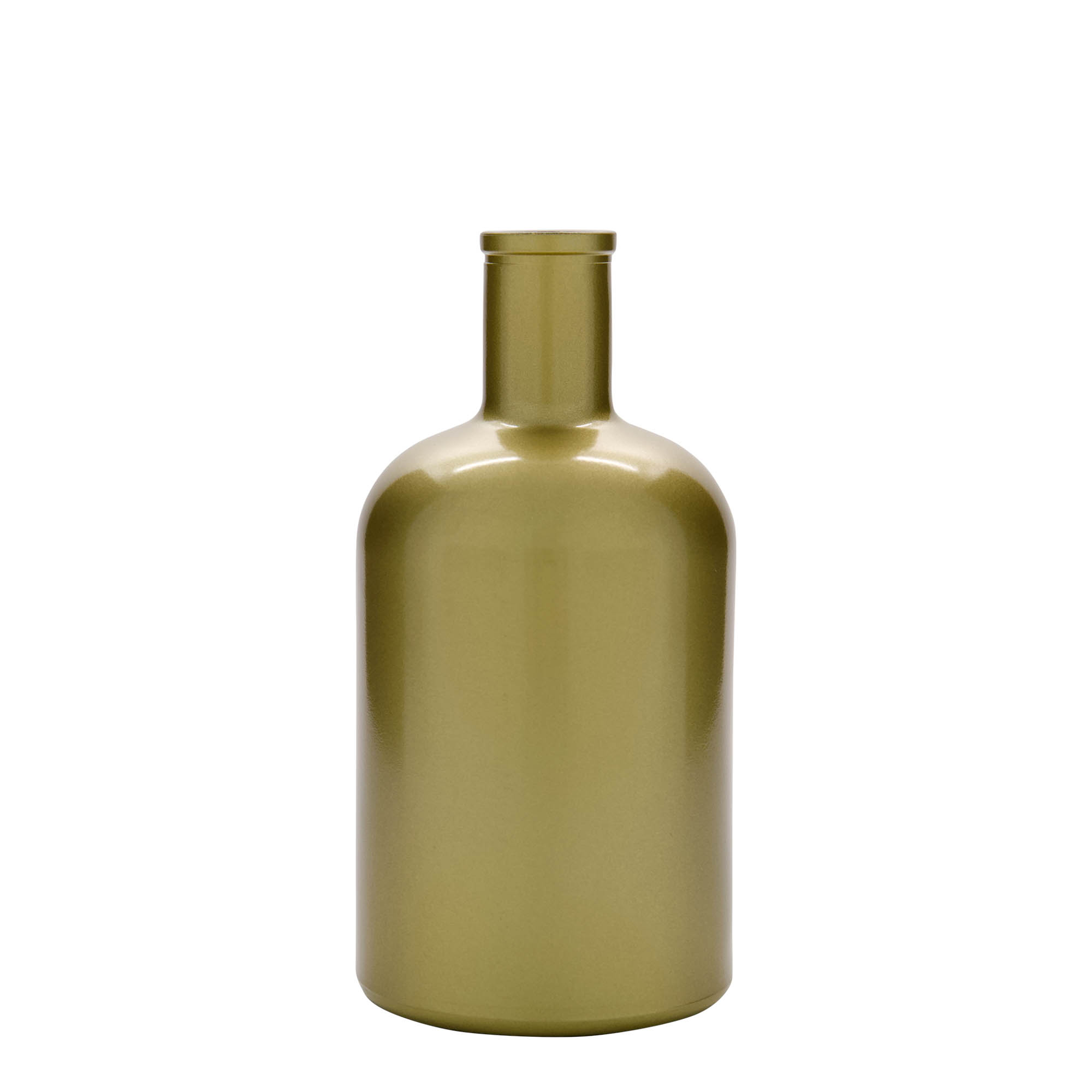 Bouteille en verre 700 ml 'Gerardino', dorée, ouverture : bouchon en liège