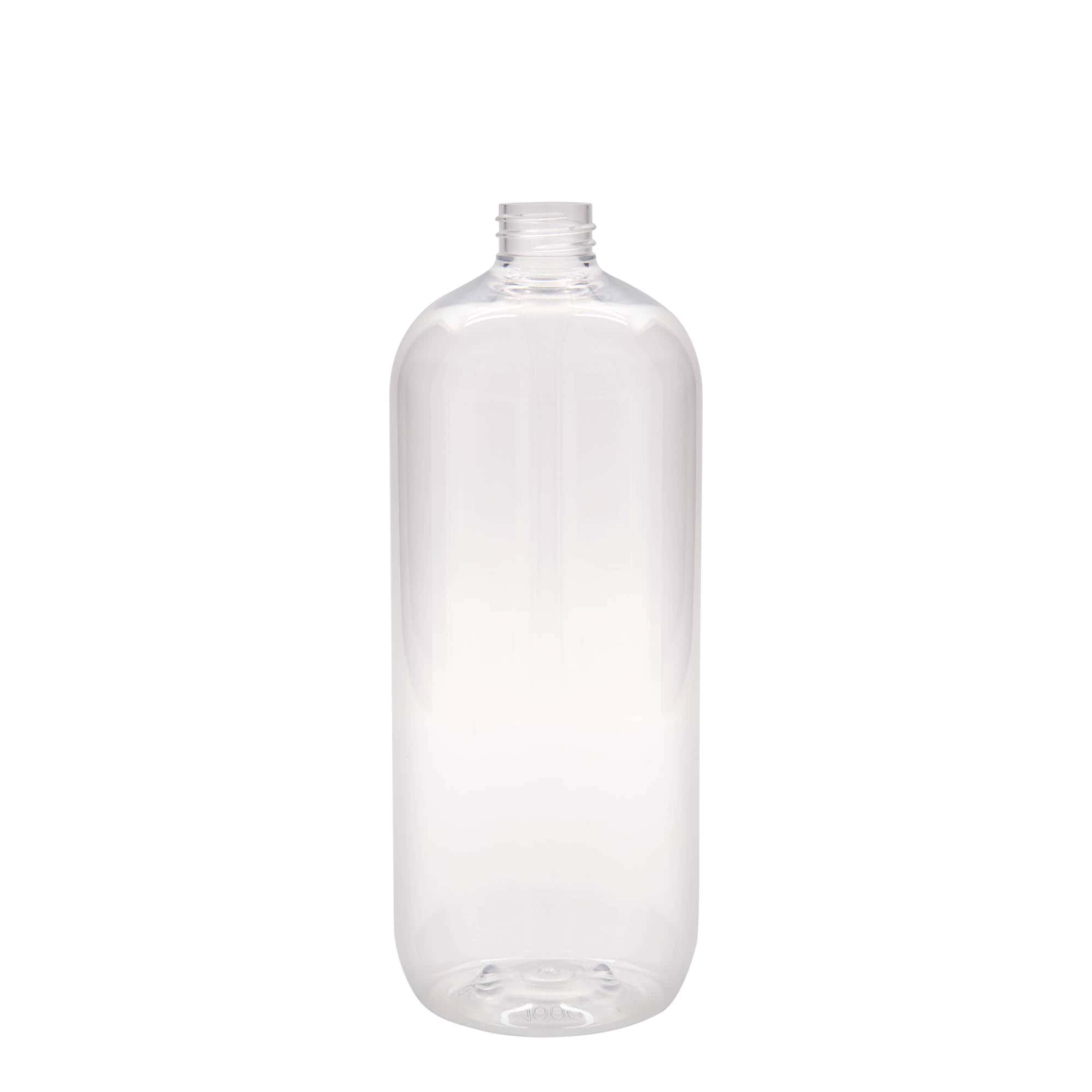 Bouteille en PET 1 000 ml 'Boston', plastique, bouchage: 28/410 Bouteille en PET 1 000 ml 'Boston', plastique, bouchage: 28/410