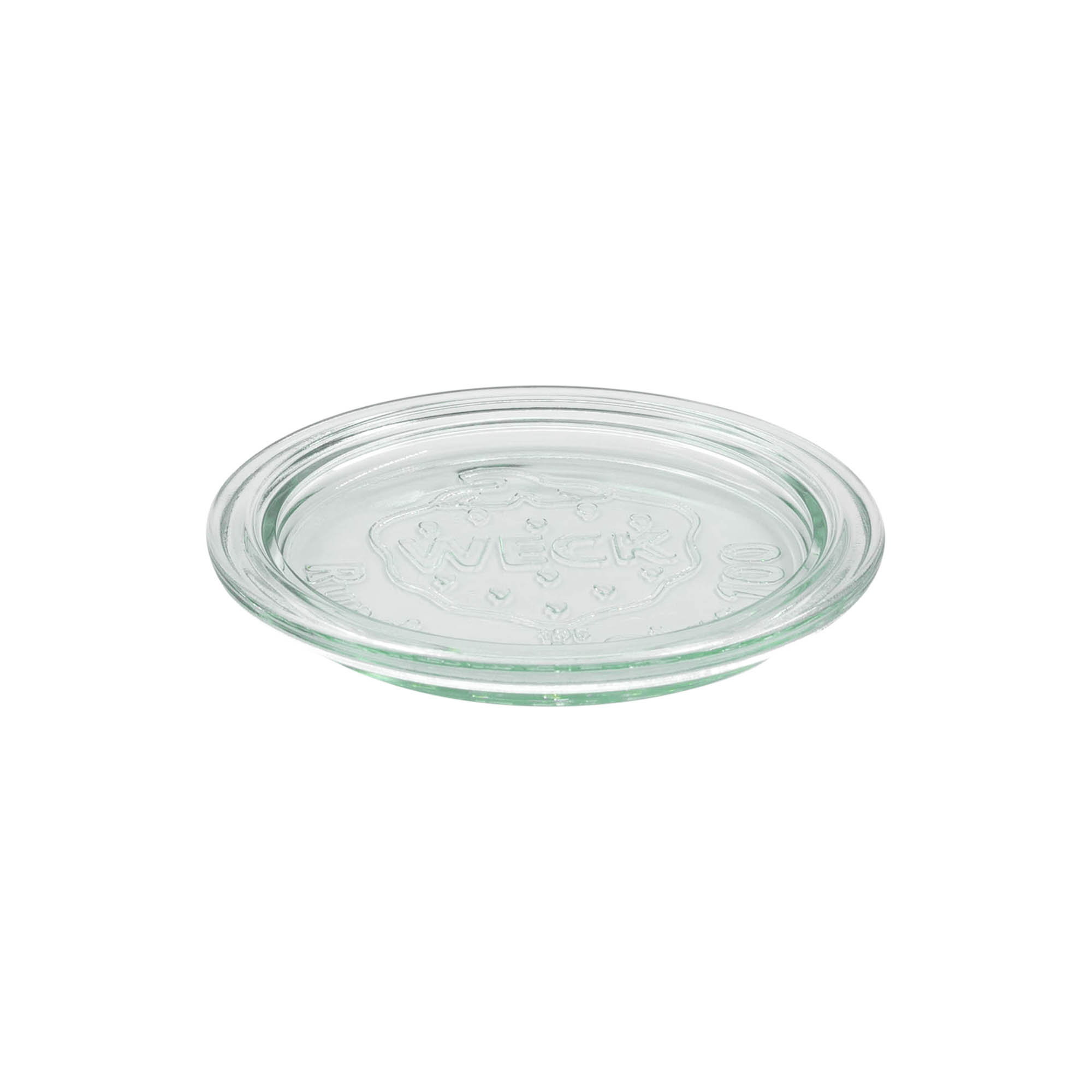 Couvercle en verre WECK à bord rond #, pour ouverture : RR100 Couvercle en verre WECK à bord rond #, pour ouverture : RR100