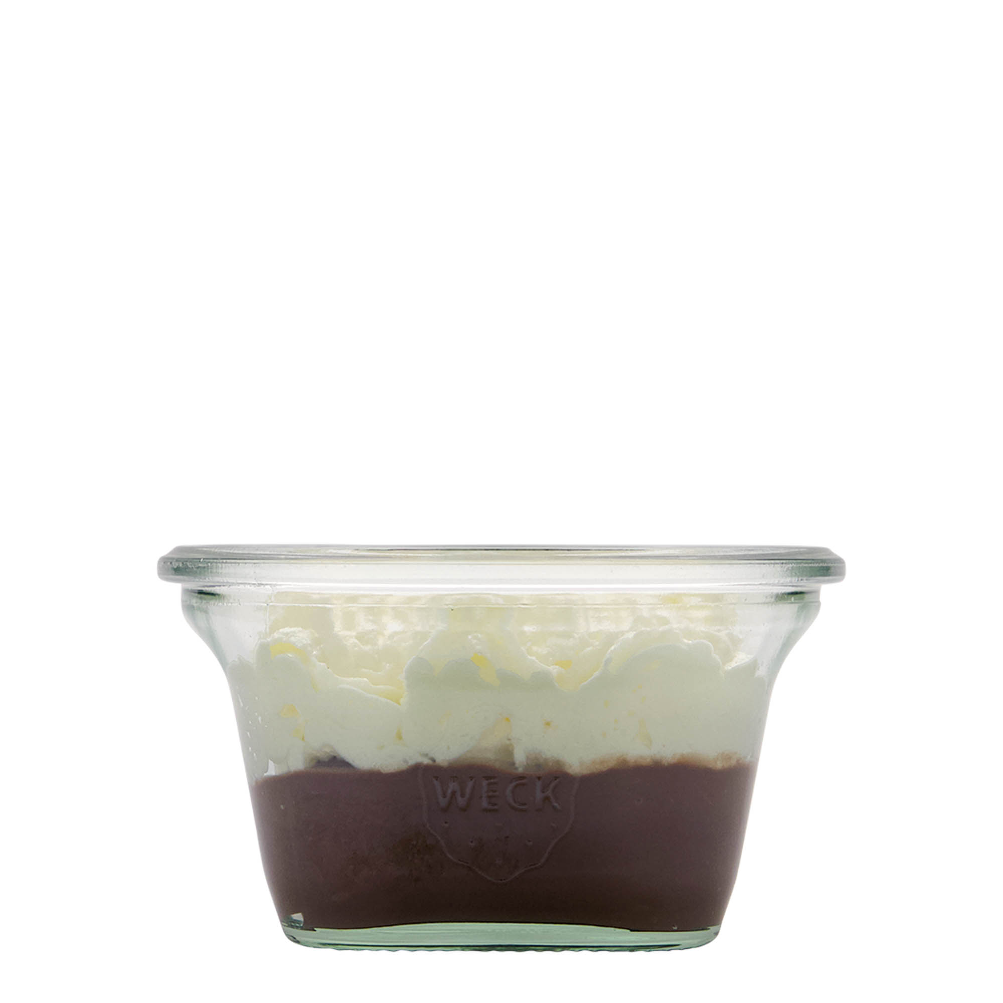 290 ml verre WECK Quadro, carré, ouverture : bord rond 290 ml verre WECK Quadro, carré, ouverture : bord rond