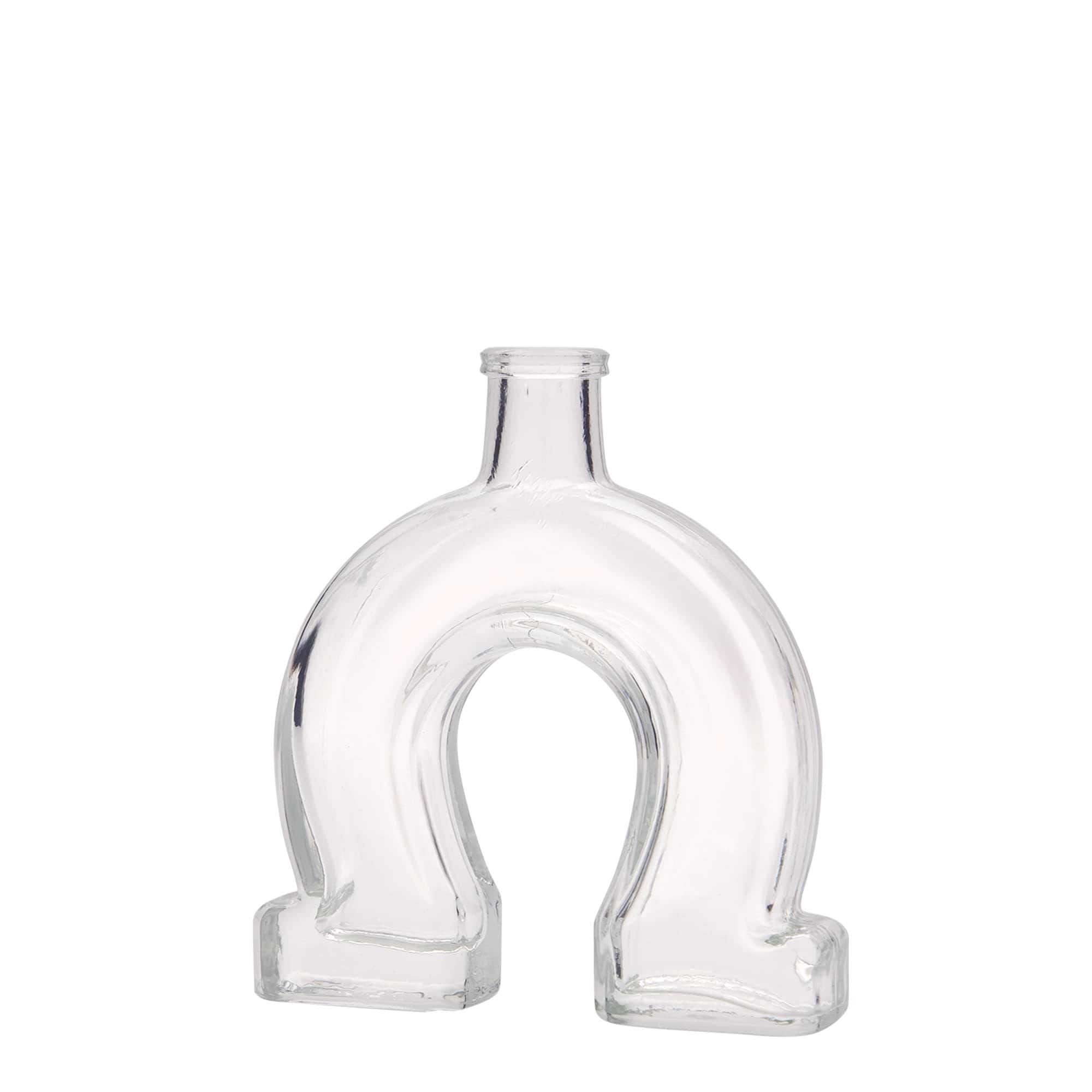 Flacon en verre de 100 ml « Fer à cheval », ouverture : liège Flacon en verre de 100 ml « Fer à cheval », ouverture : liège