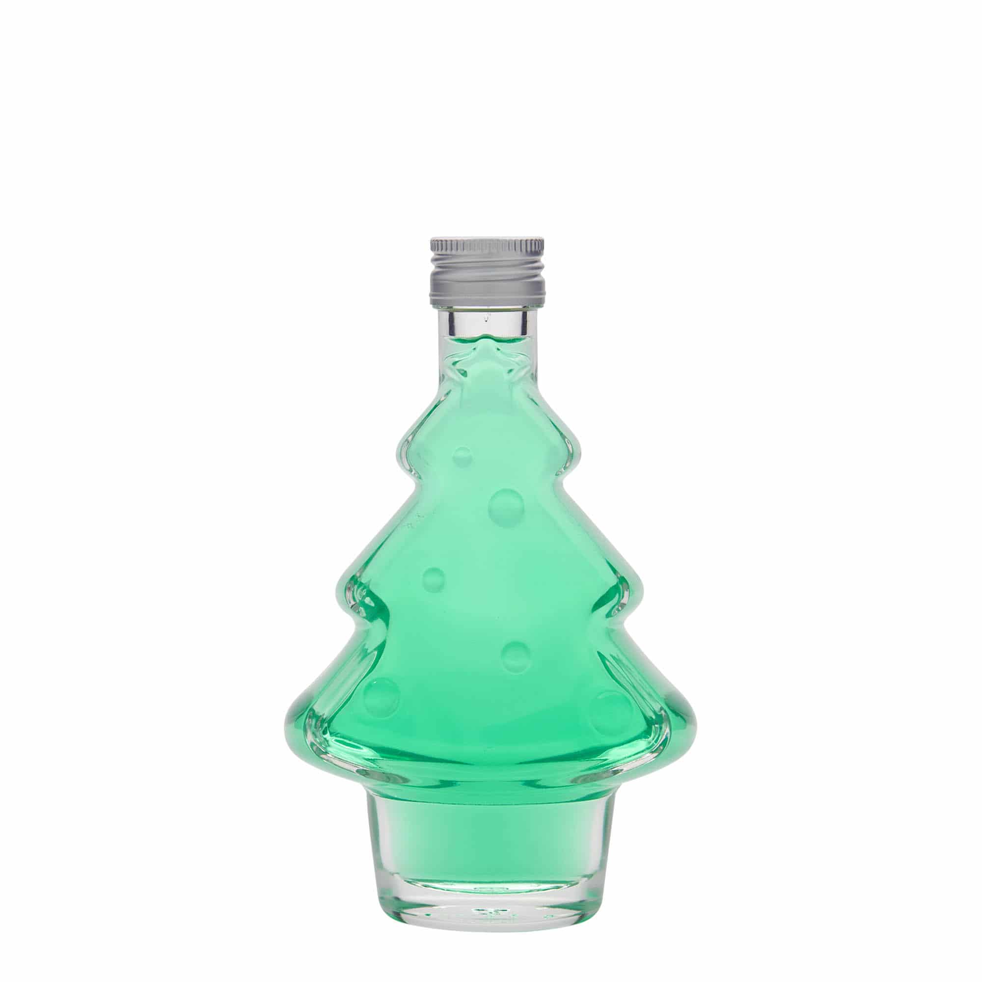 Bouteille en verre 200 ml 'Sapin', bouchage: PP 28