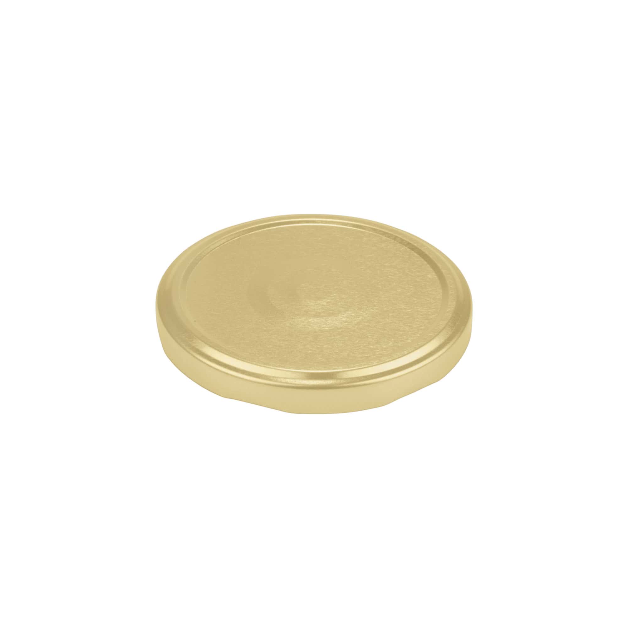 Bouchon à vis, tôle blanche, stérilisable, doré, pour ouverture : TO 82