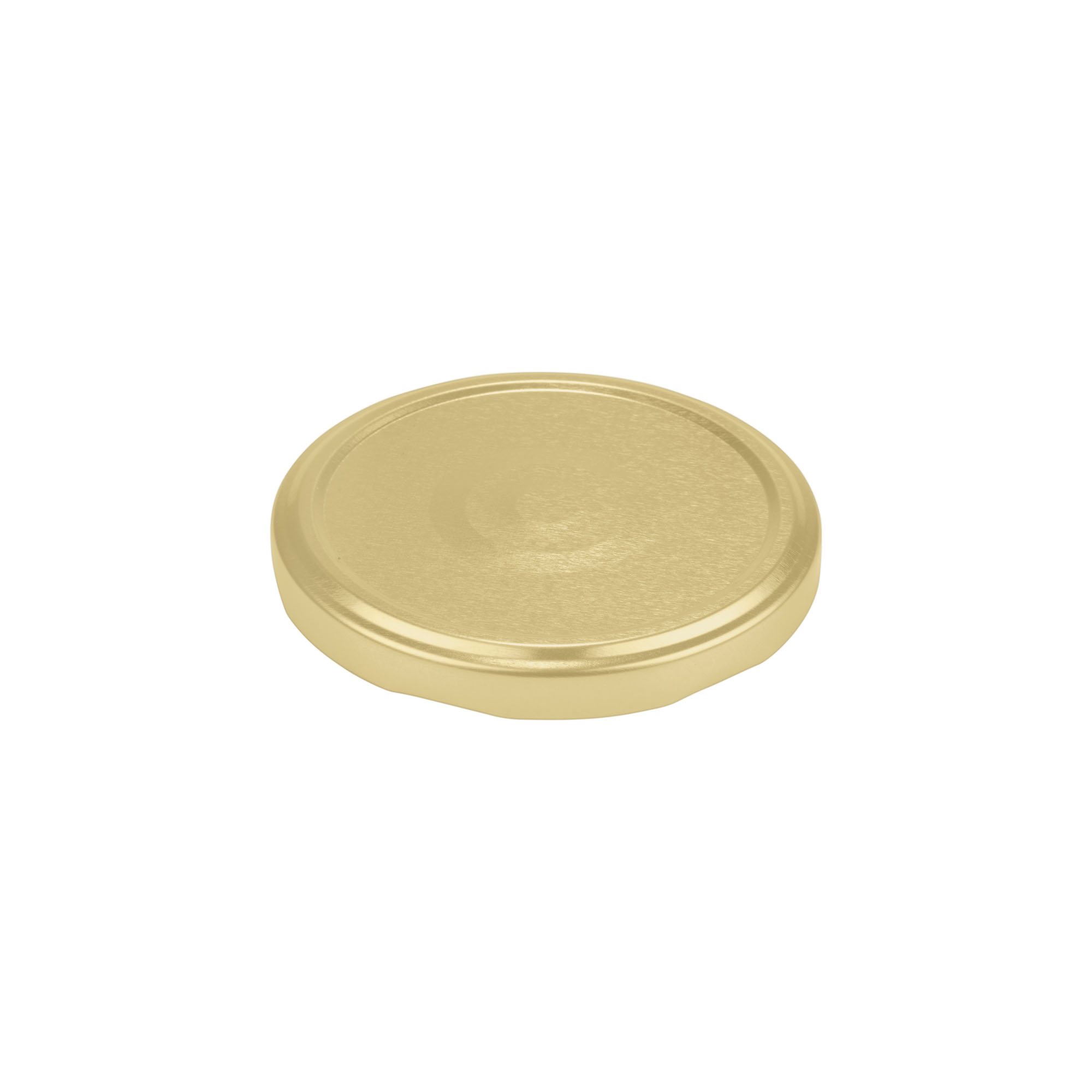 Bouchon à vis, tôle blanche, stérilisable, doré, pour ouverture : TO 82