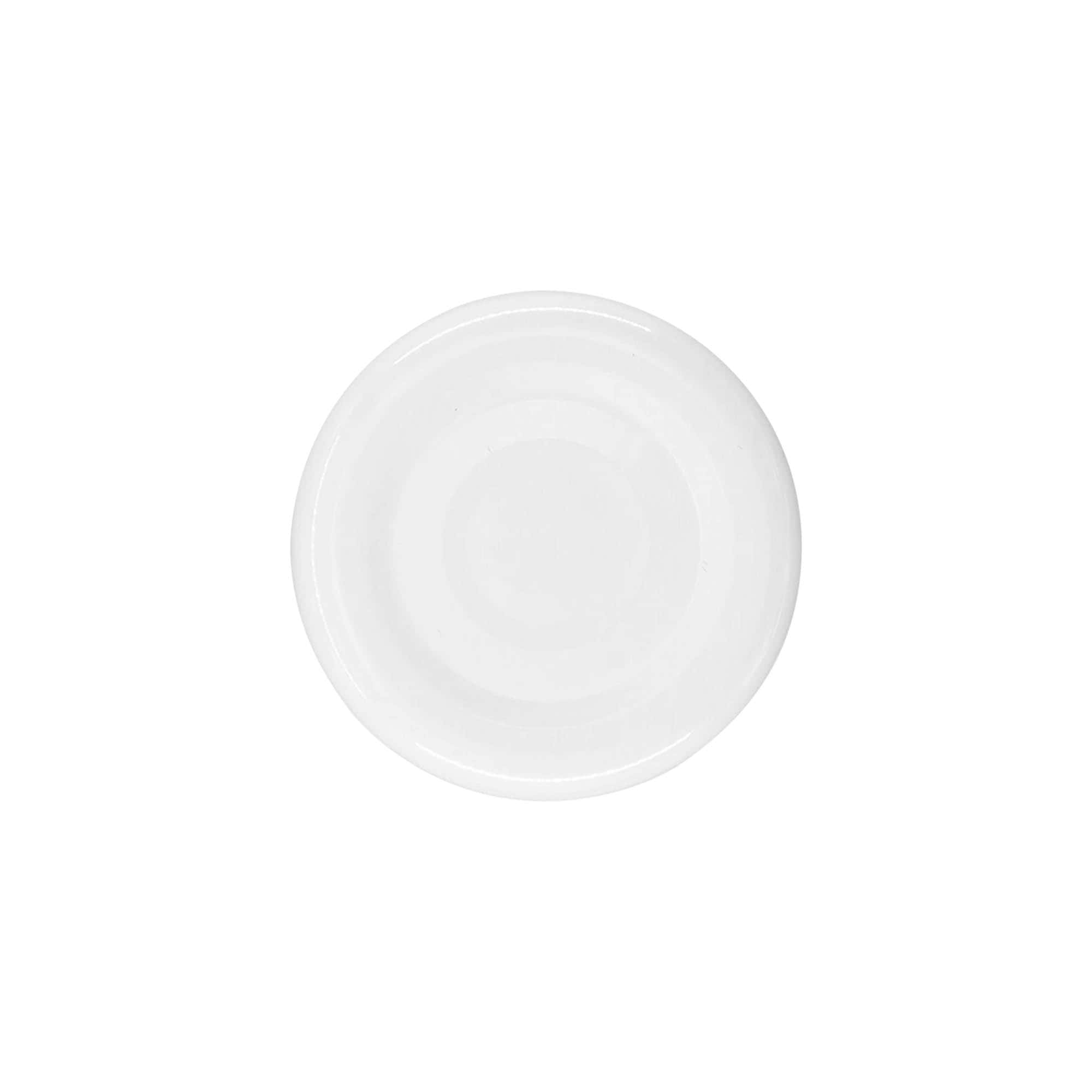 Bouchon à vis, tôle blanche, blanc, pour ouverture : TO 38 Bouchon à vis, tôle blanche, blanc, pour ouverture : TO 38