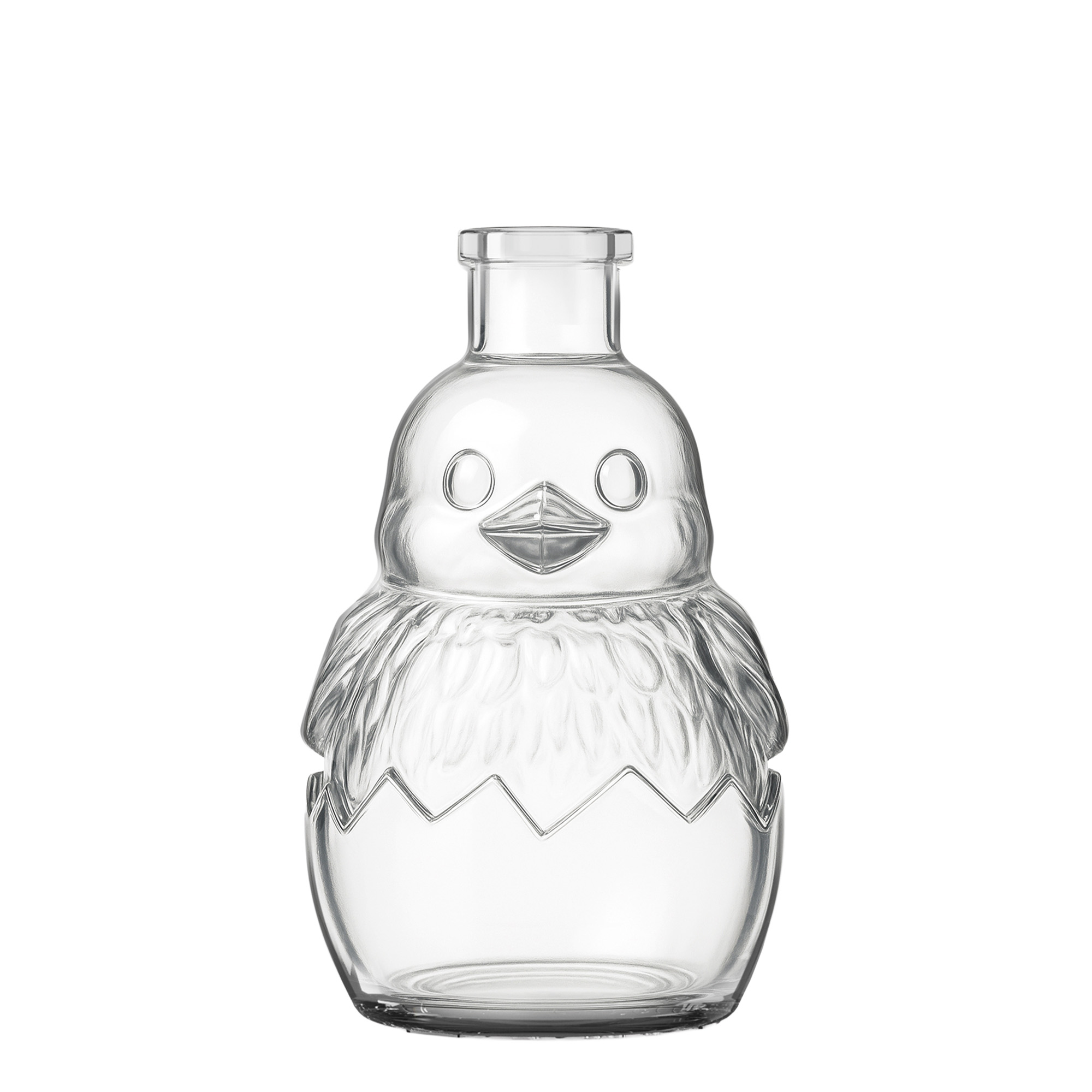 Flacon en verre 200 ml 'Poussin', ouverture : bouchon en liège Flacon en verre 200 ml 'Poussin', ouverture : bouchon en liège