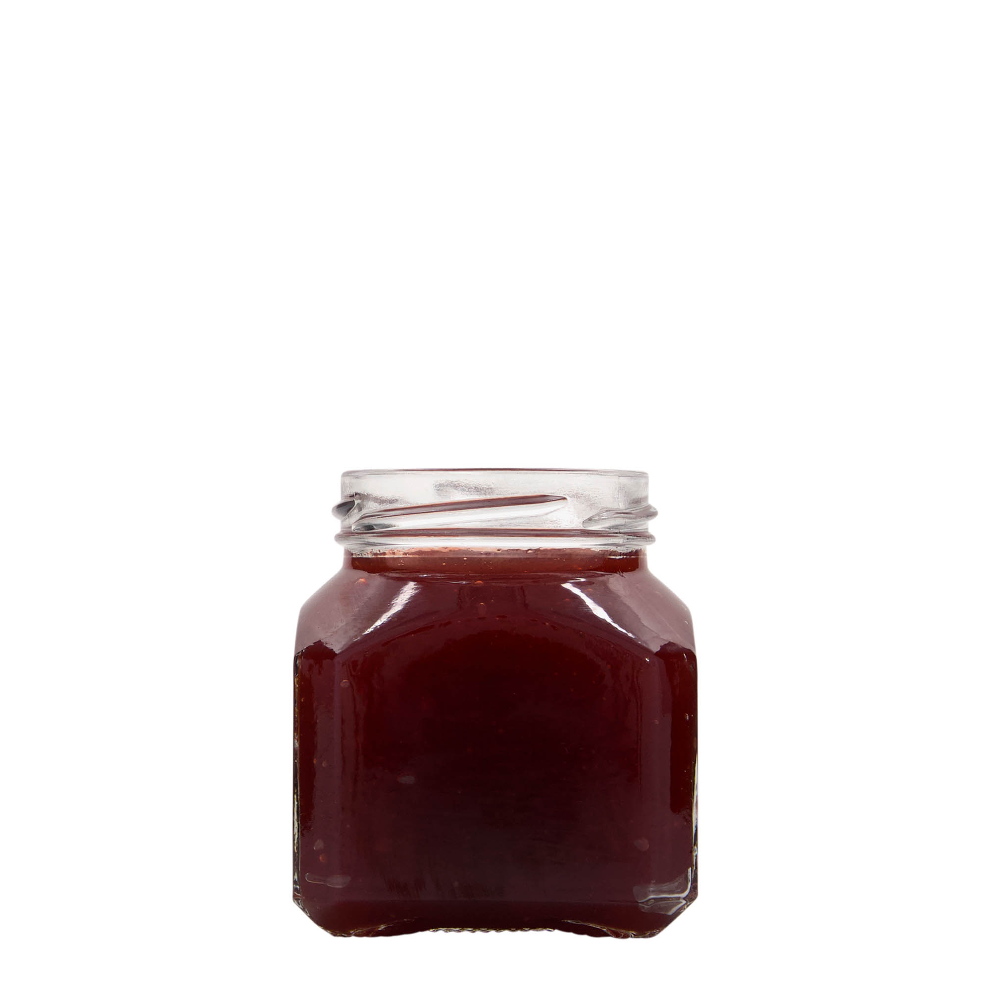 212 ml bocal carré 'Milan', ouverture : Twist-Off (TO 58)