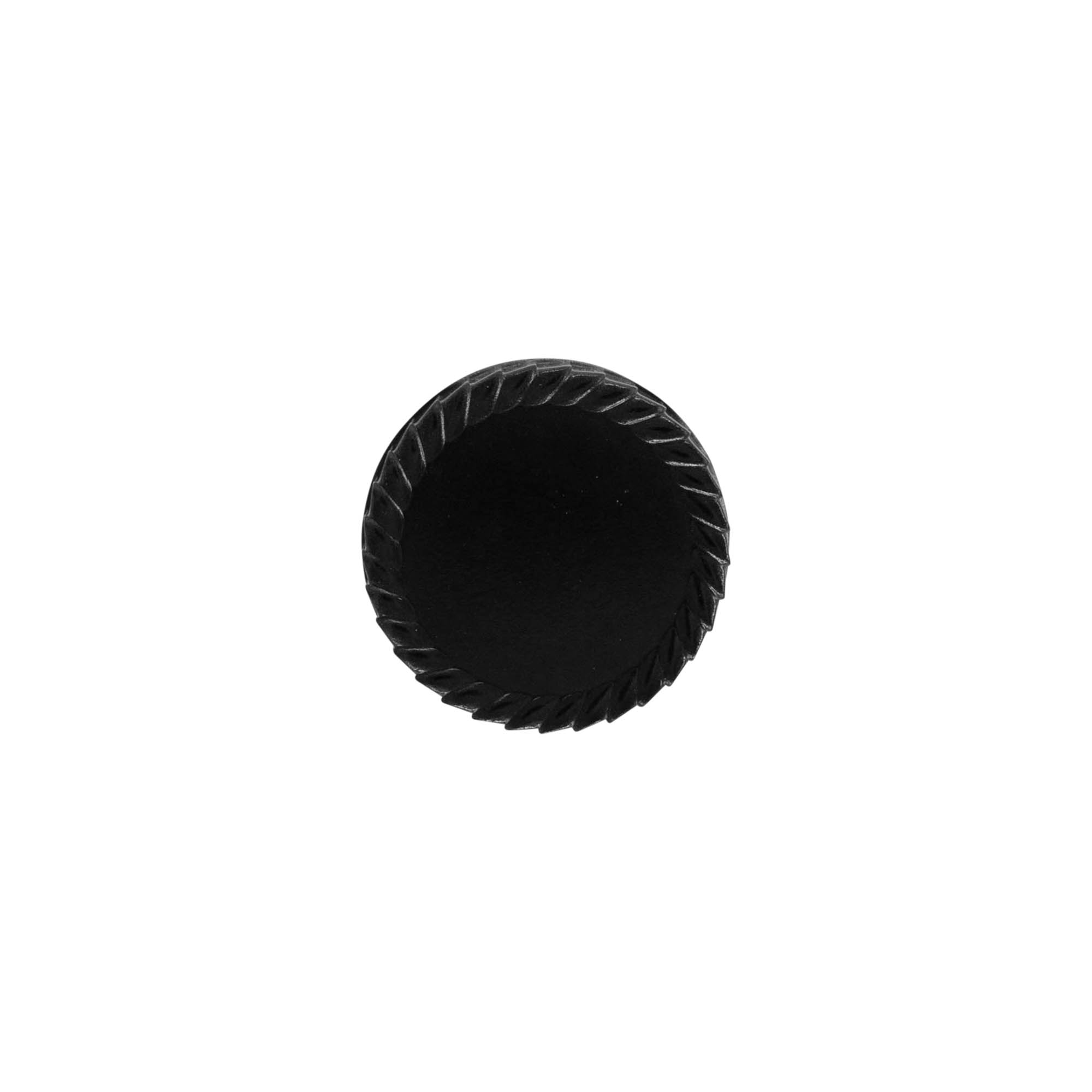 Bouchon à vis, plastique HPM, noir, pour embout : DIN 25