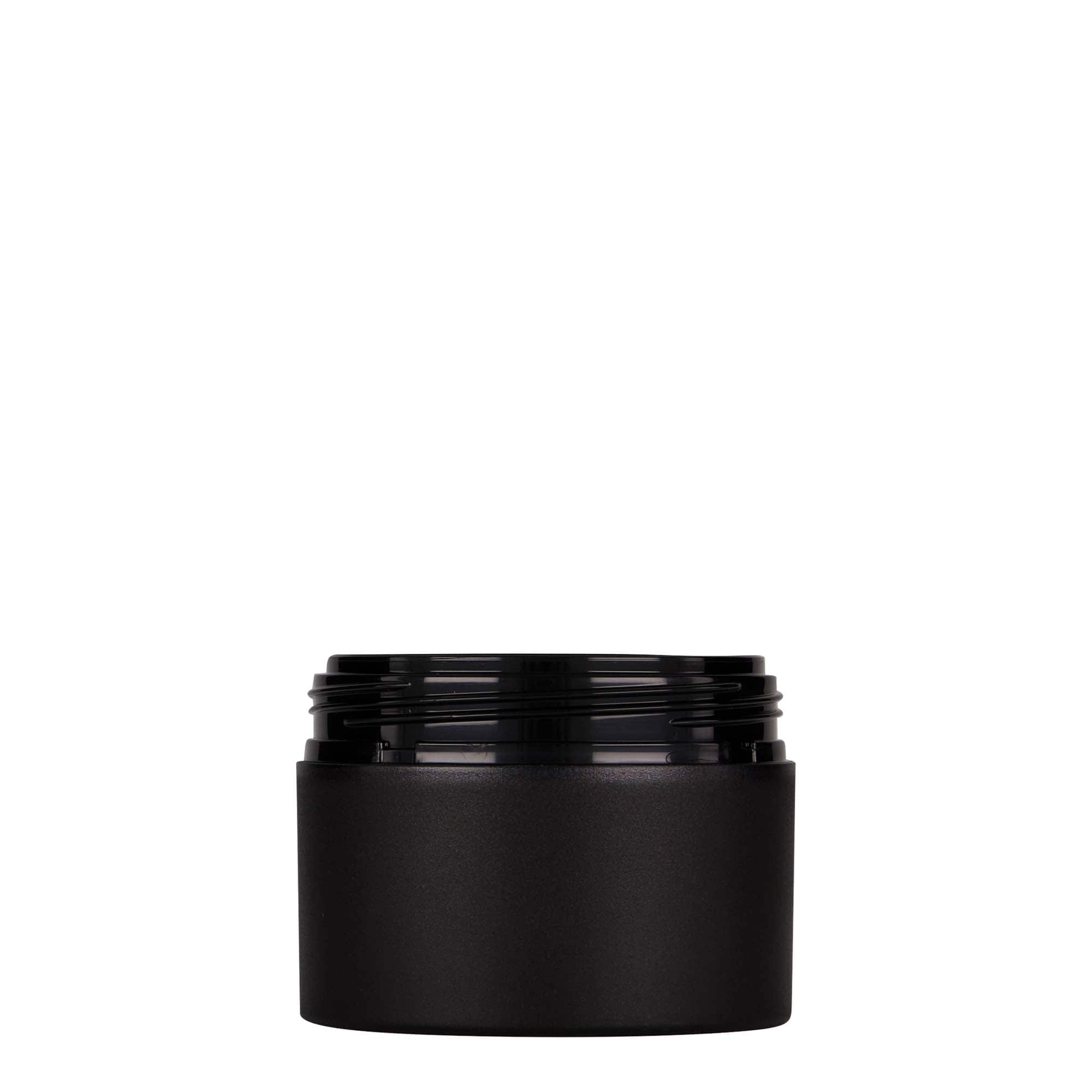 Pot en plastique 100 ml « Antonella », PP, noir, ouverture : bouchon à vis