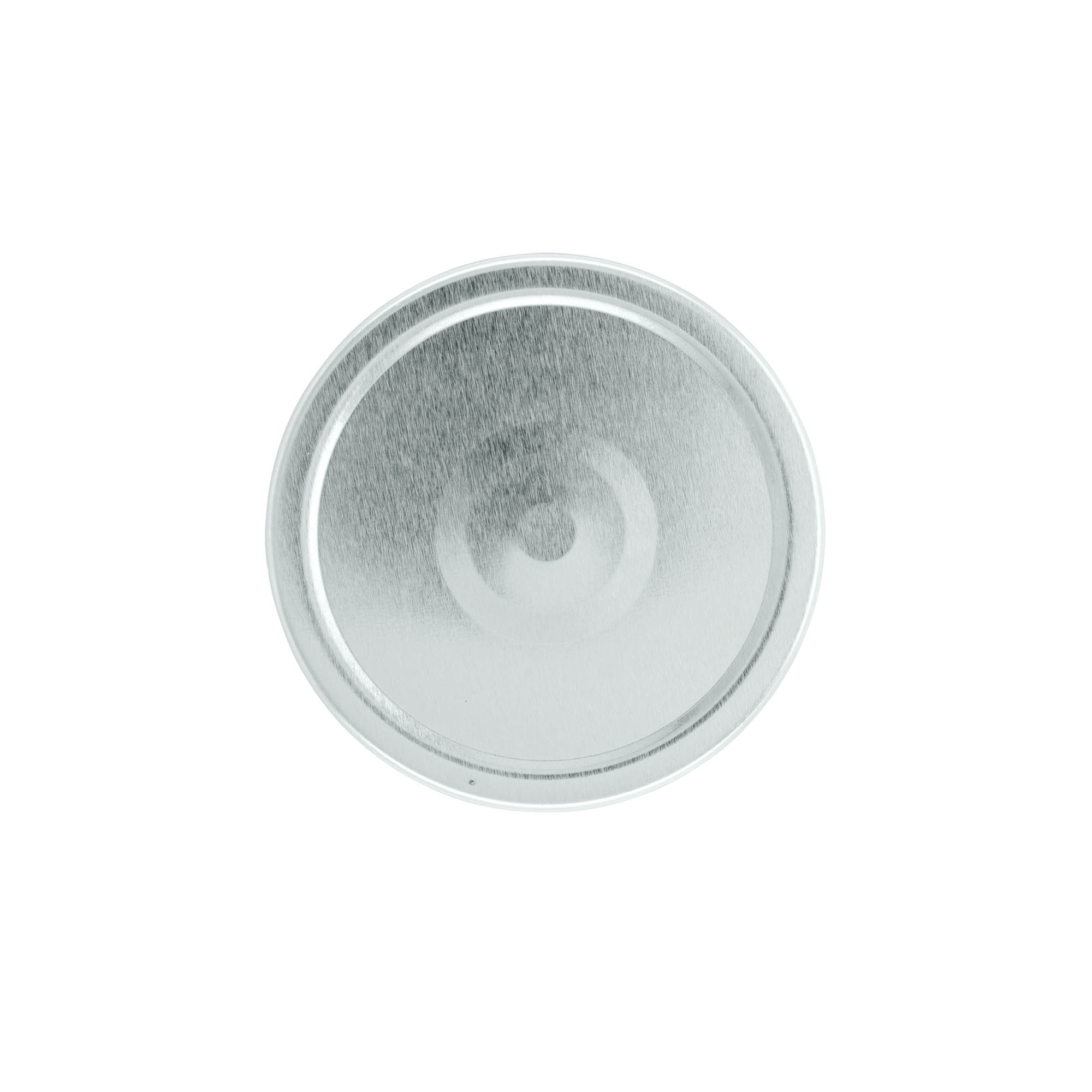 Bouchon à visser Deep-Twist-Off, tôle blanche, argenté, pour ouverture : Deep-TO 82