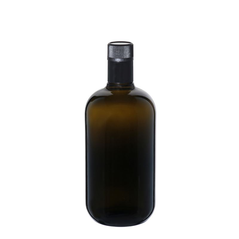 Flacon de vinaigre/huile 750 ml 'Biolio', verre, vert antique, embouchure : DOP