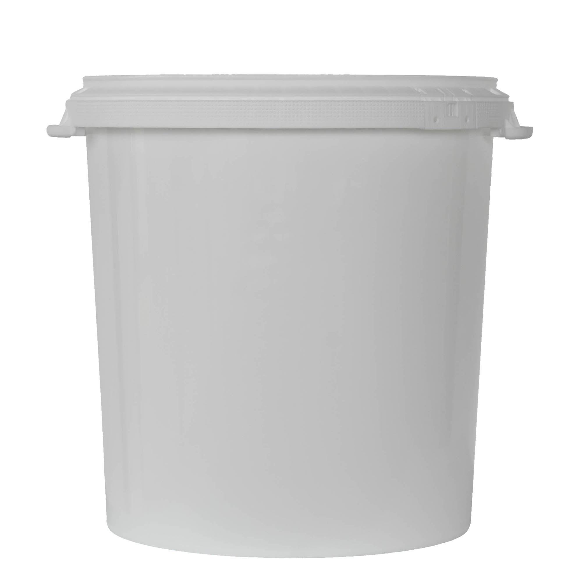 Seau de 30 l, plastique PP, blanc