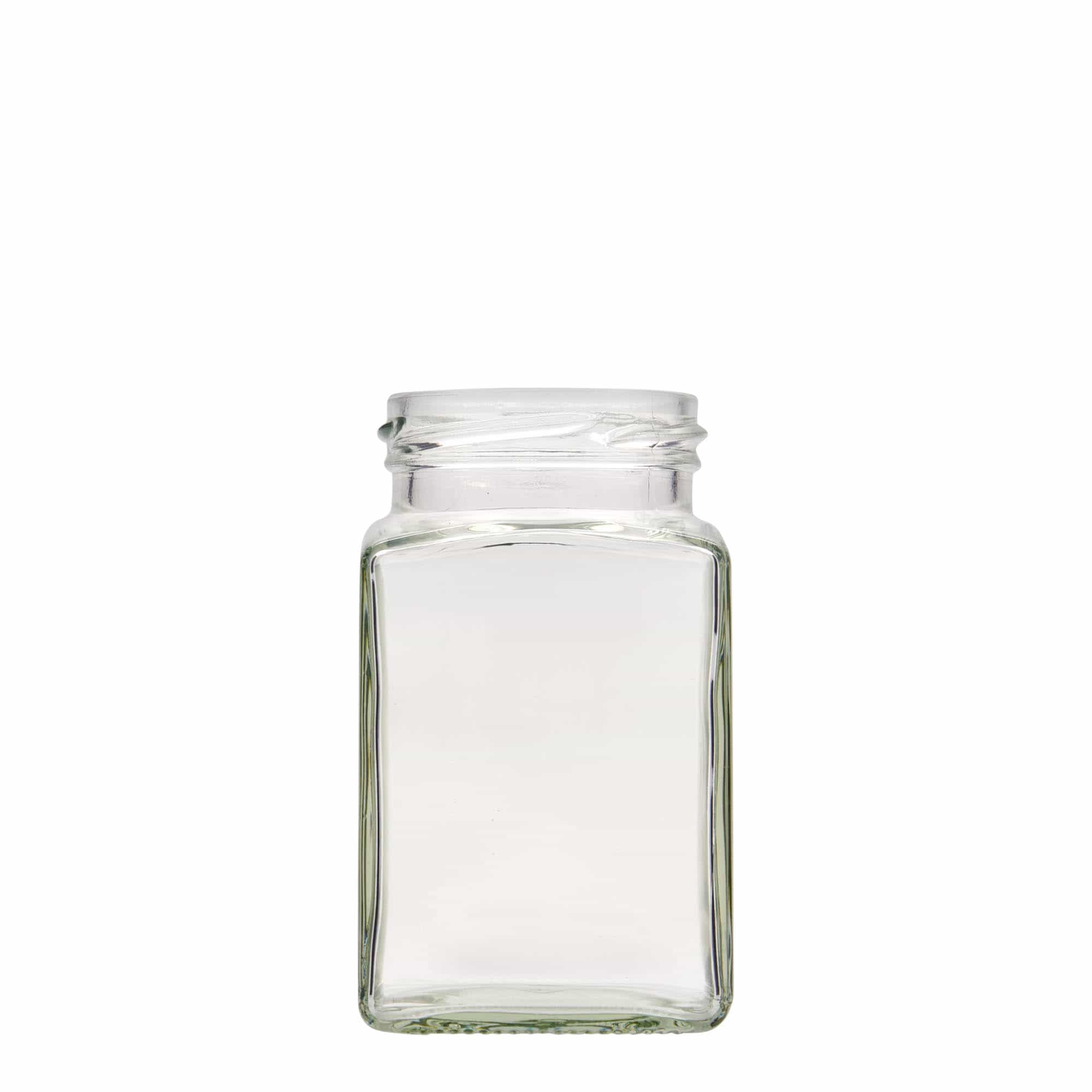 Bocal carré 260 ml, bouchage: Twist-Off (TO 58) Bocal carré 260 ml, bouchage: Twist-Off (TO 58)