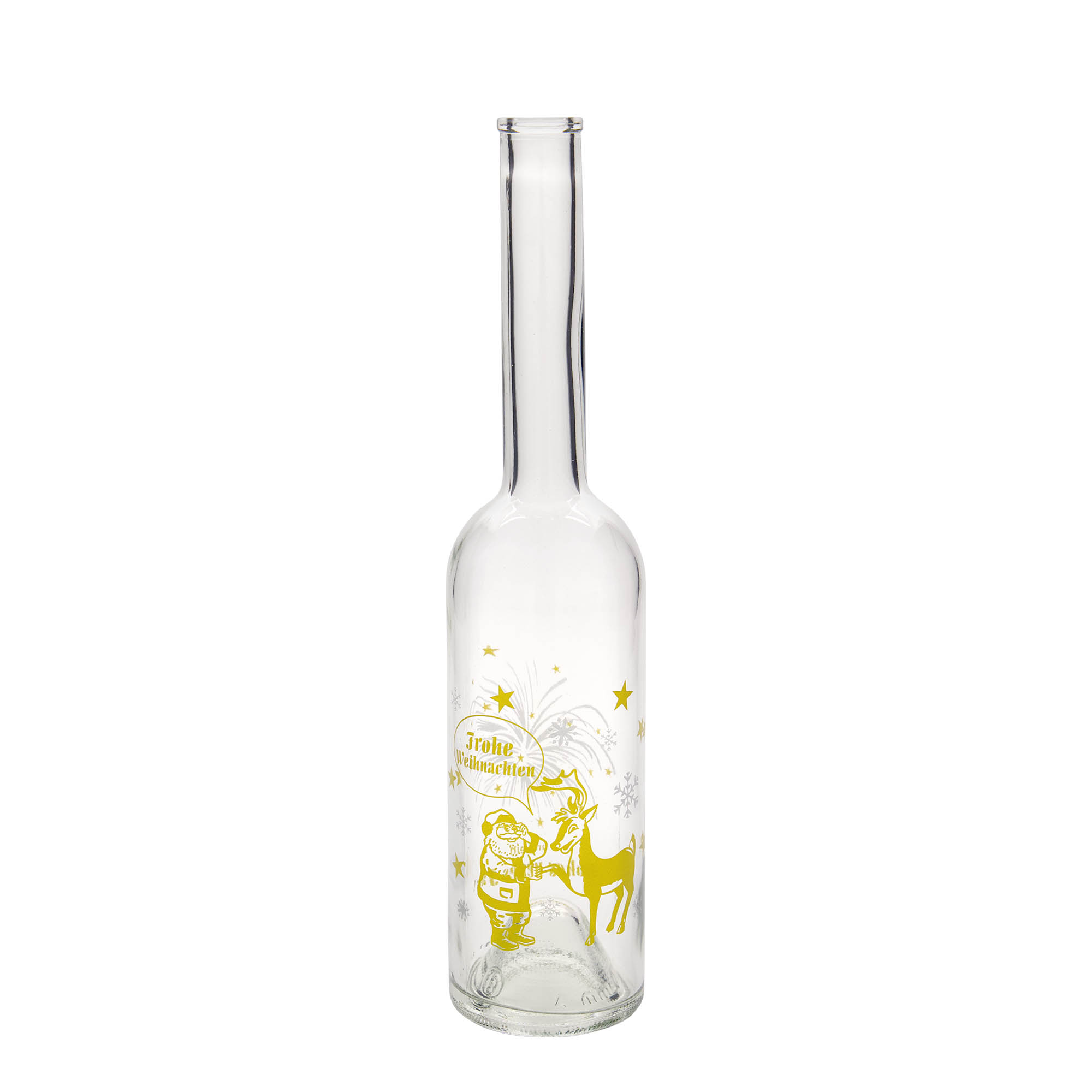 Bouteille en verre 500 ml 'Opera', motif : feu d'artifice, ouverture : bouchon en liège Bouteille en verre 500 ml 'Opera', motif : feu d'artifice, ouverture : bouchon en liège