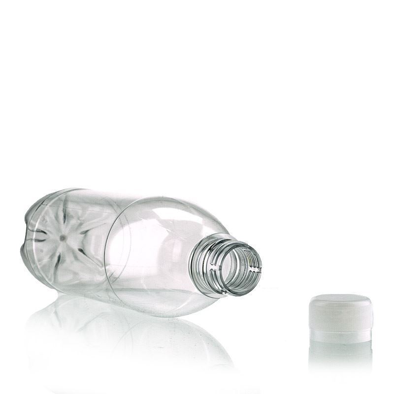 Bouteille PET universelle 500 ml, plastique, ouverture : PCO28 Bouteille PET universelle 500 ml, plastique, ouverture : PCO28
