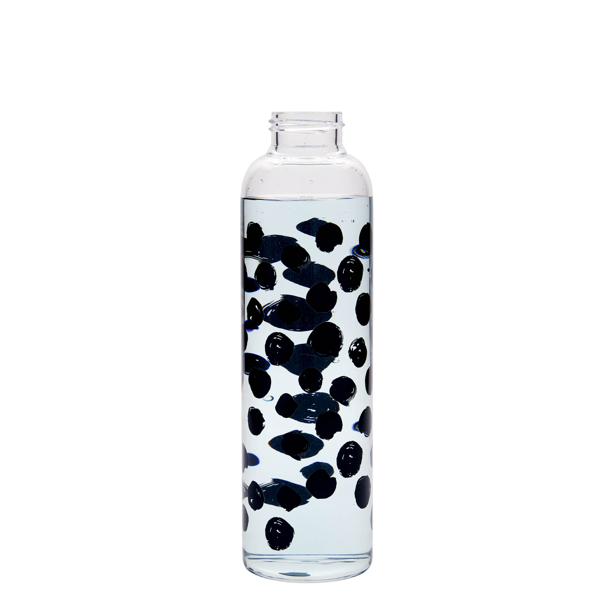 Bouteille d'eau 500 ml 'Perseus - Points noirs', ouverture : bouchon à vis Bouteille d'eau 500 ml 'Perseus - Points noirs', ouverture : bouchon à vis