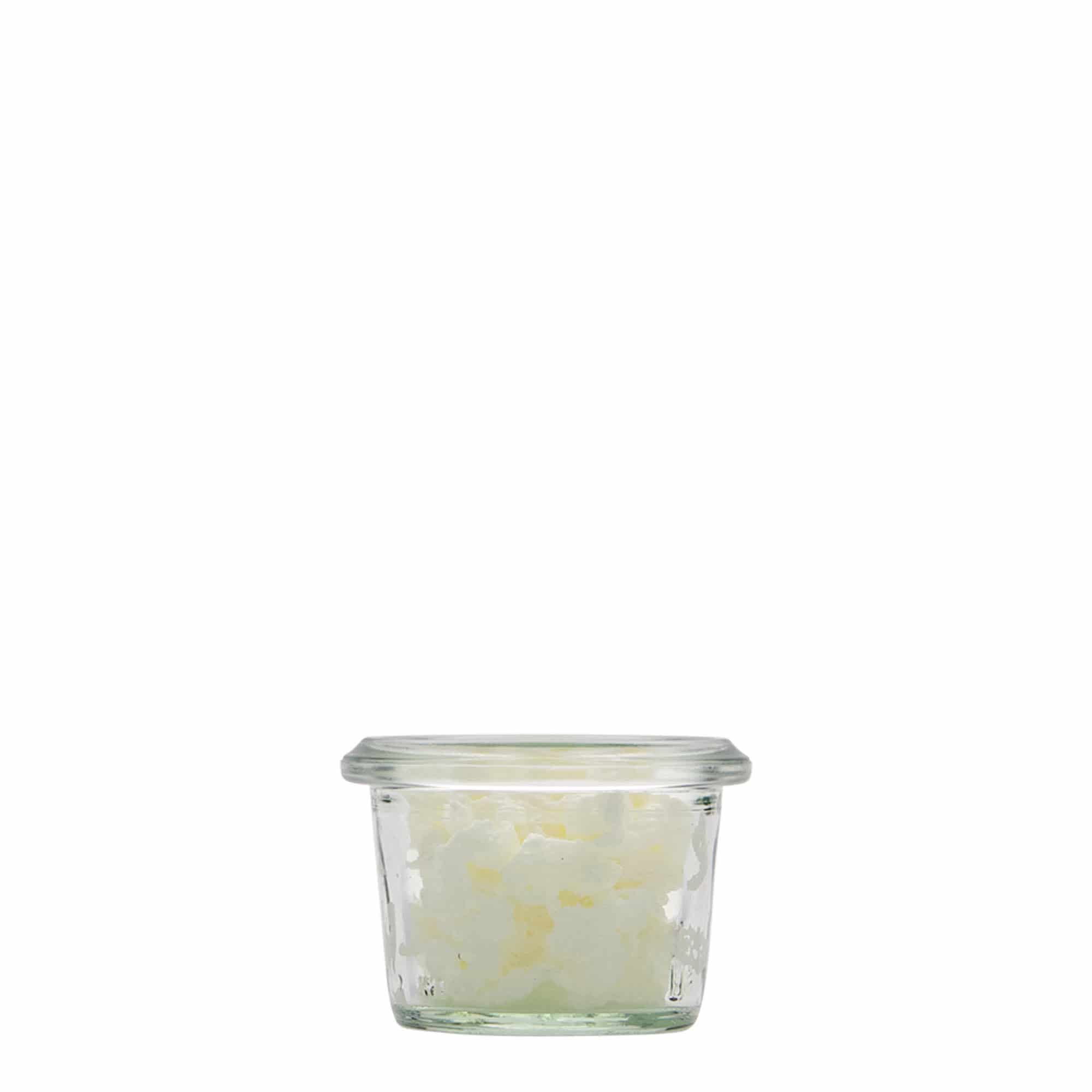 35 ml bocal WECK à fond conique, ouverture : bord rond 35 ml bocal WECK à fond conique, ouverture : bord rond