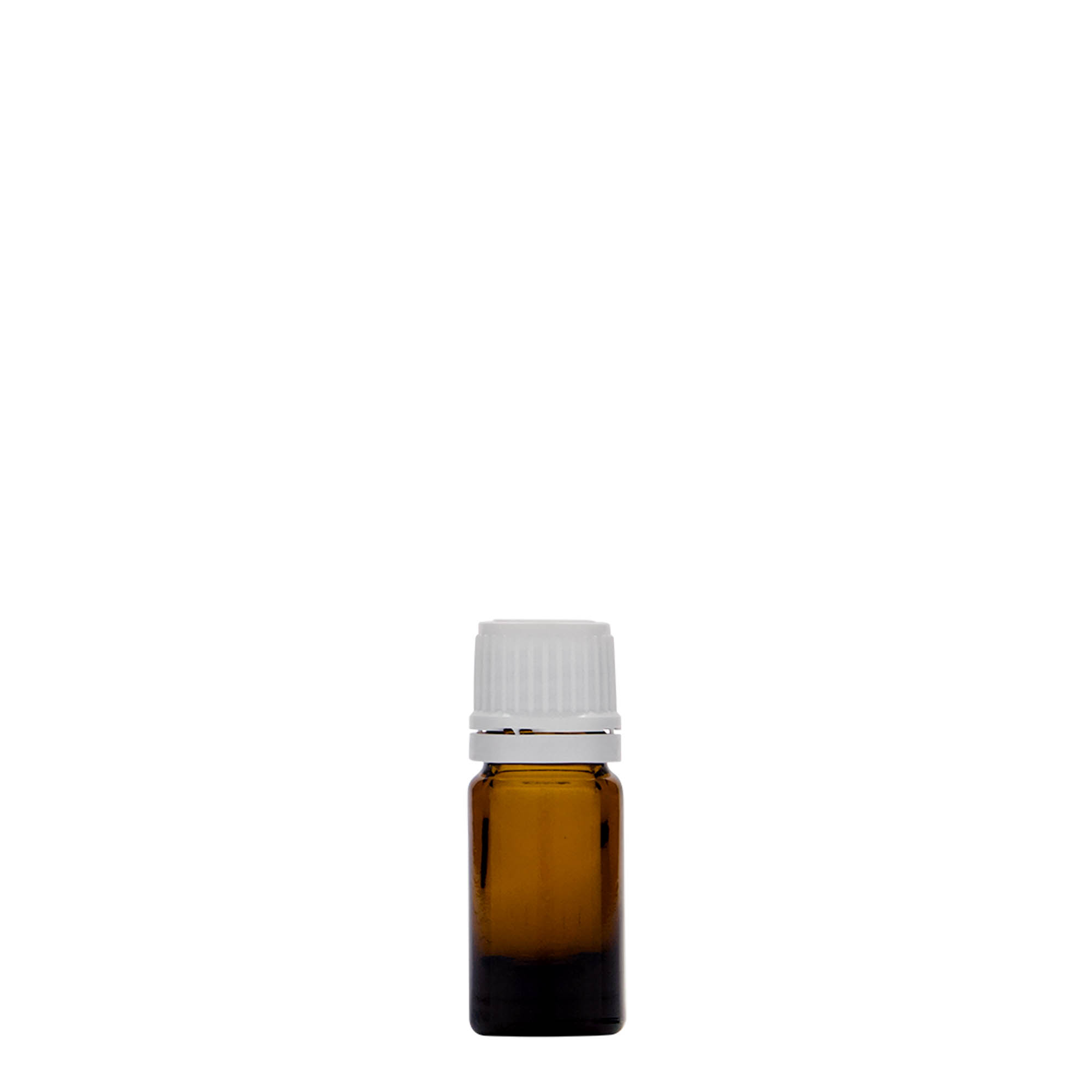 Flacon médical de 5 ml, verre, brun, embouchure : DIN 18