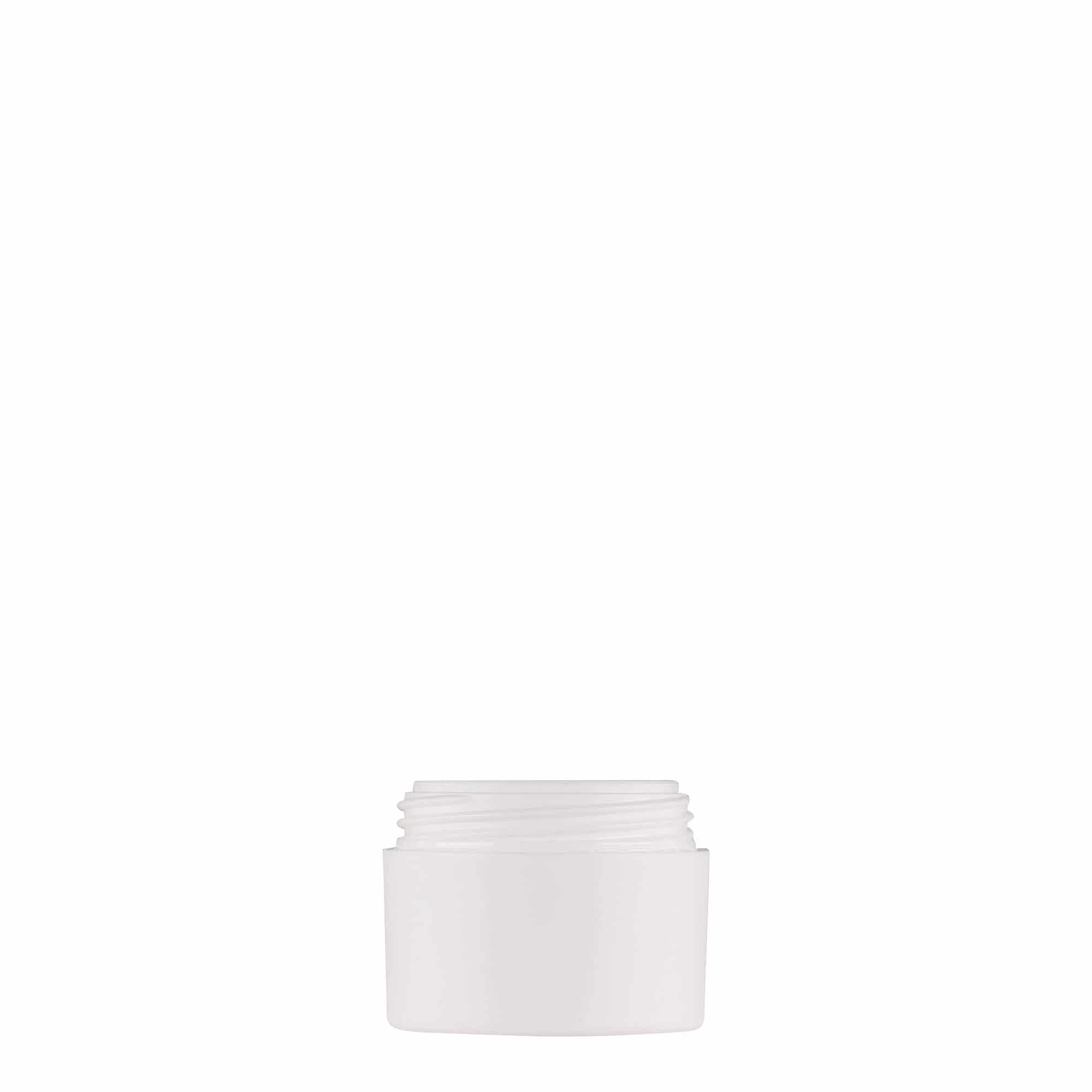 Boîte en plastique 5 ml 'Antonella', PP, blanche, bouchage: Bougage à vis Boîte en plastique 5 ml 'Antonella', PP, blanche, bouchage: Bougage à vis