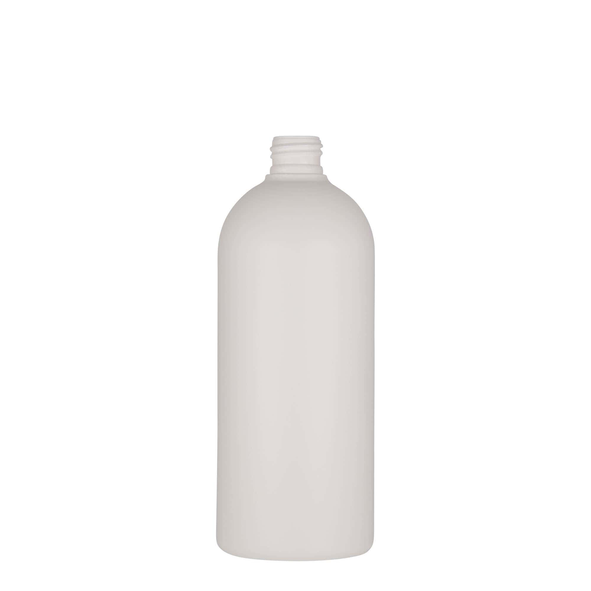 Bouteille en plastique 500 ml 'Tuffy', PEHD, blanche, bouchage: 24/410 Bouteille en plastique 500 ml 'Tuffy', PEHD, blanche, bouchage: 24/410