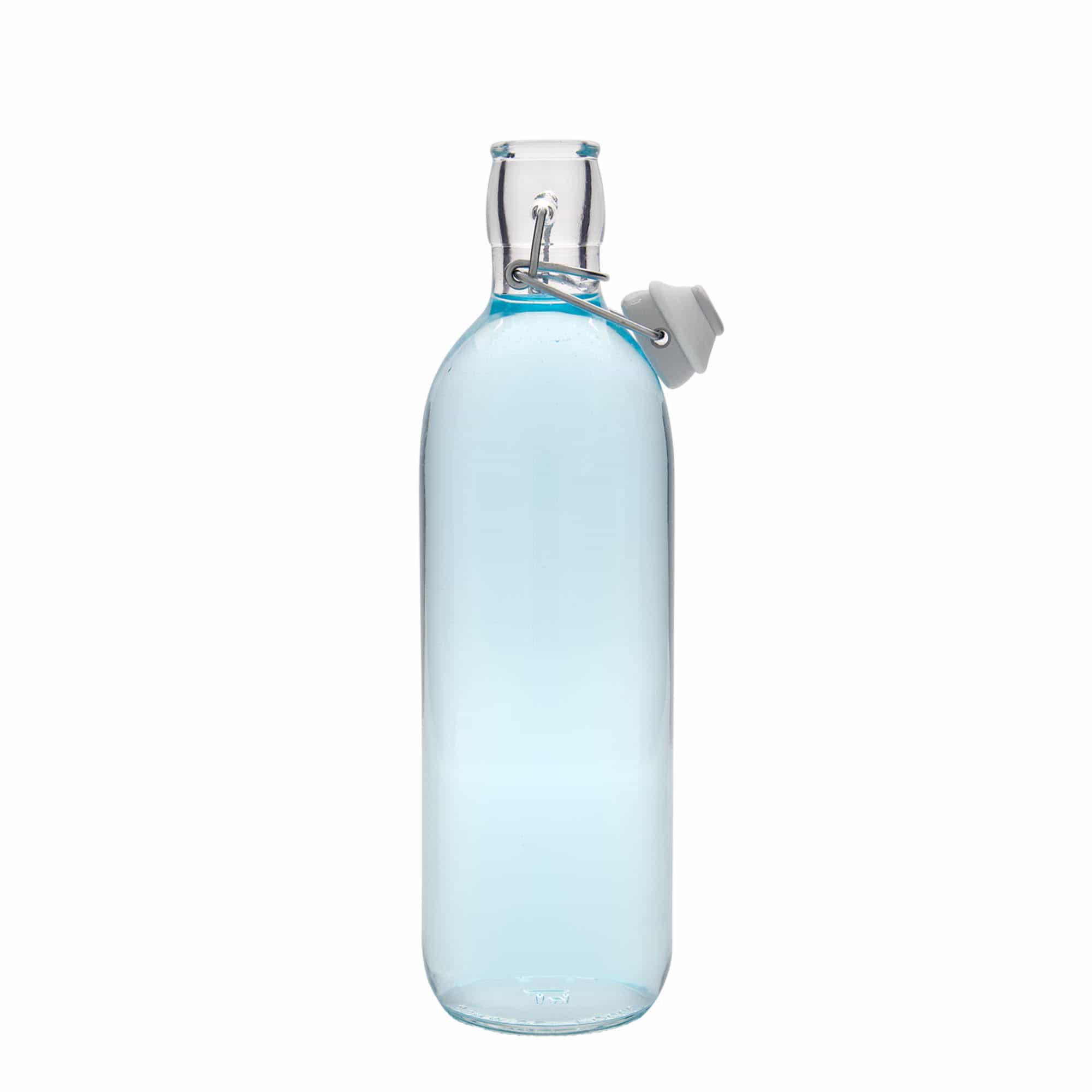 Bouteille en verre 1 000 ml 'Emilia', col : bouchon mécanique