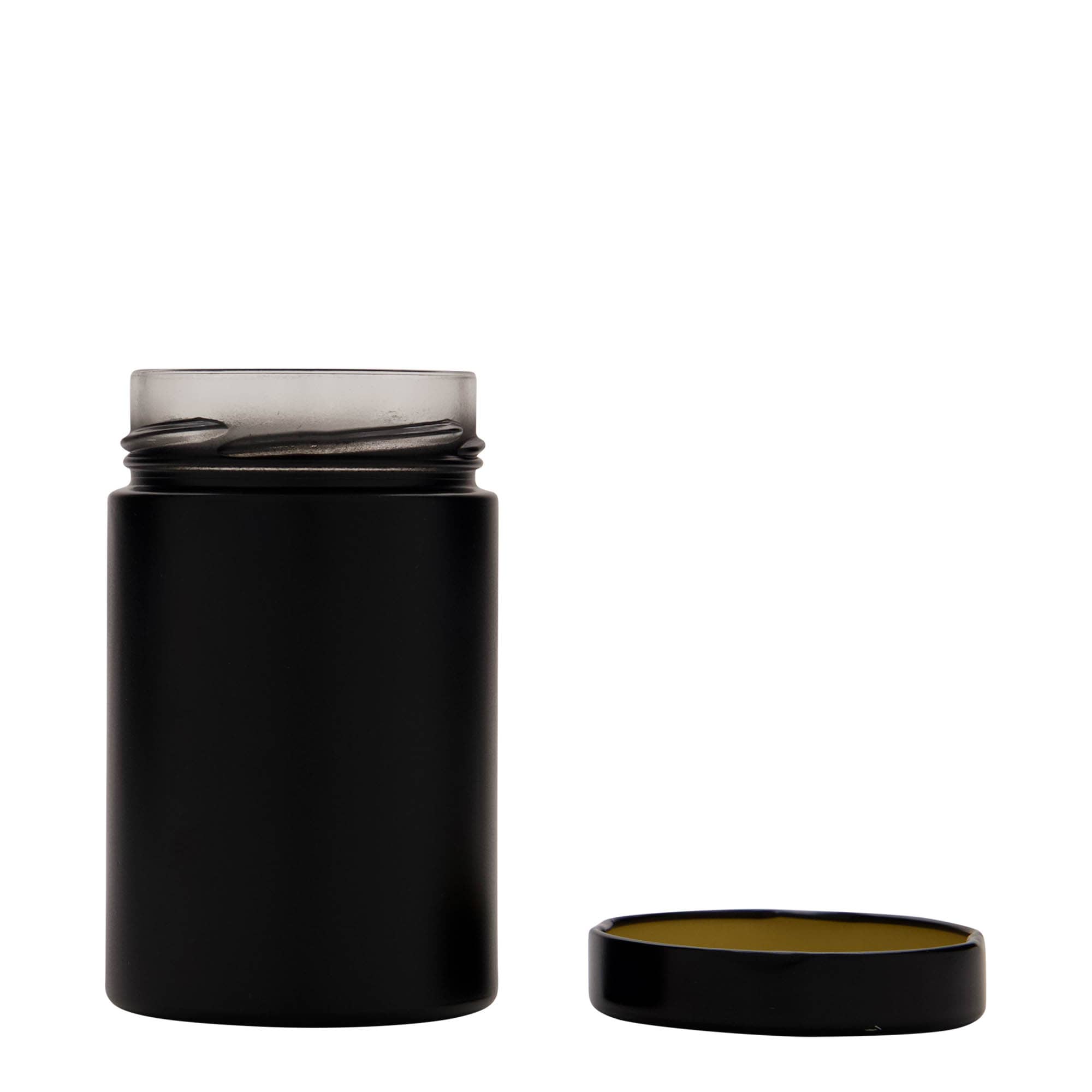 Verre rond 327 ml « Aurora », noir, ouverture : Deep-Twist-Off (DTO 66)