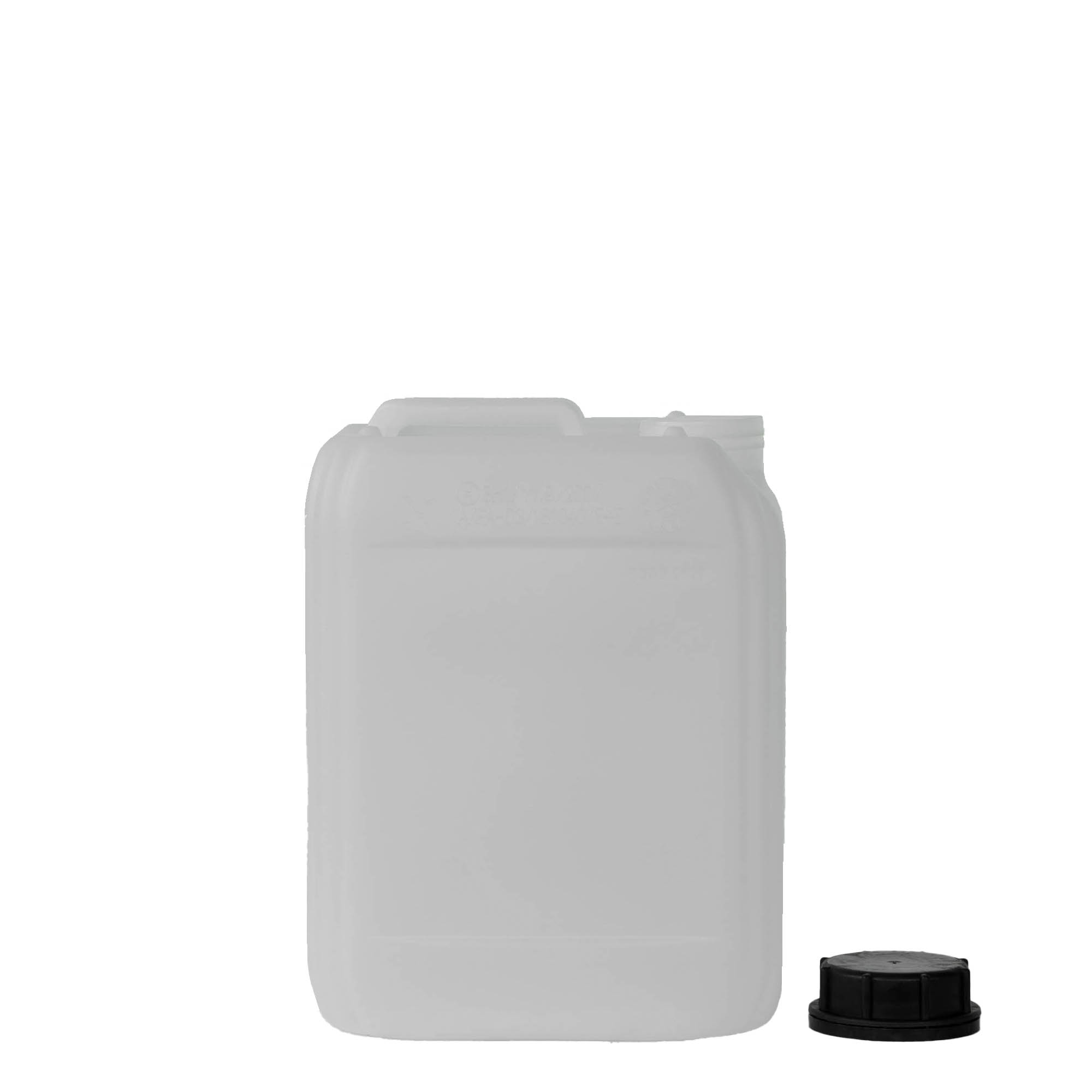 Bidon de 5 l, rectangulaire, plastique HDPE, naturel, ouverture : ND 55 Bidon de 5 l, rectangulaire, plastique HDPE, naturel, ouverture : ND 55